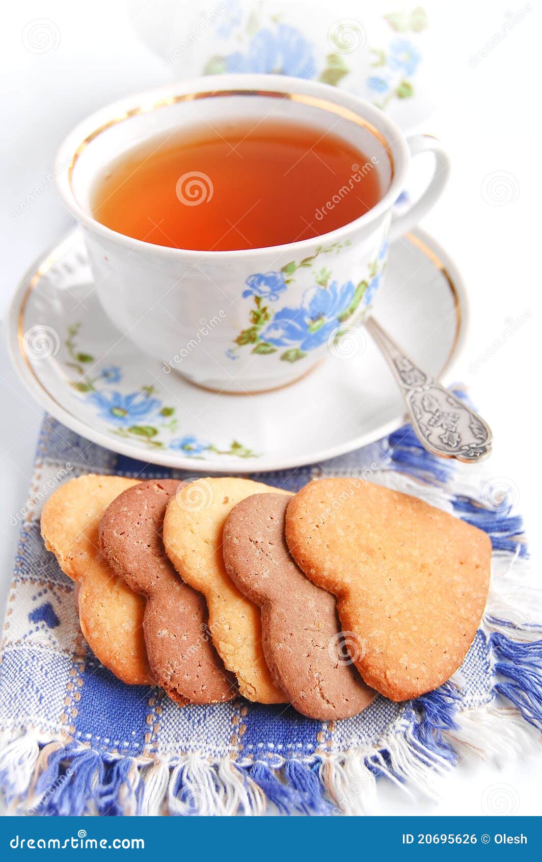 Cup Of Tea And Cookie Royalty Free Stock Image Image 20695626