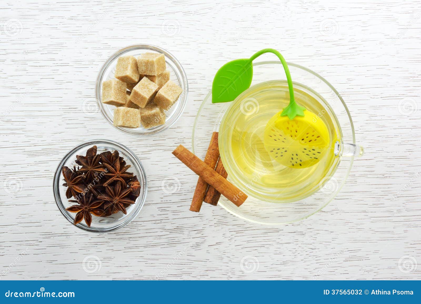 Cup Of Tea With Tea Leaf Filter Stock Photography Image 37565032