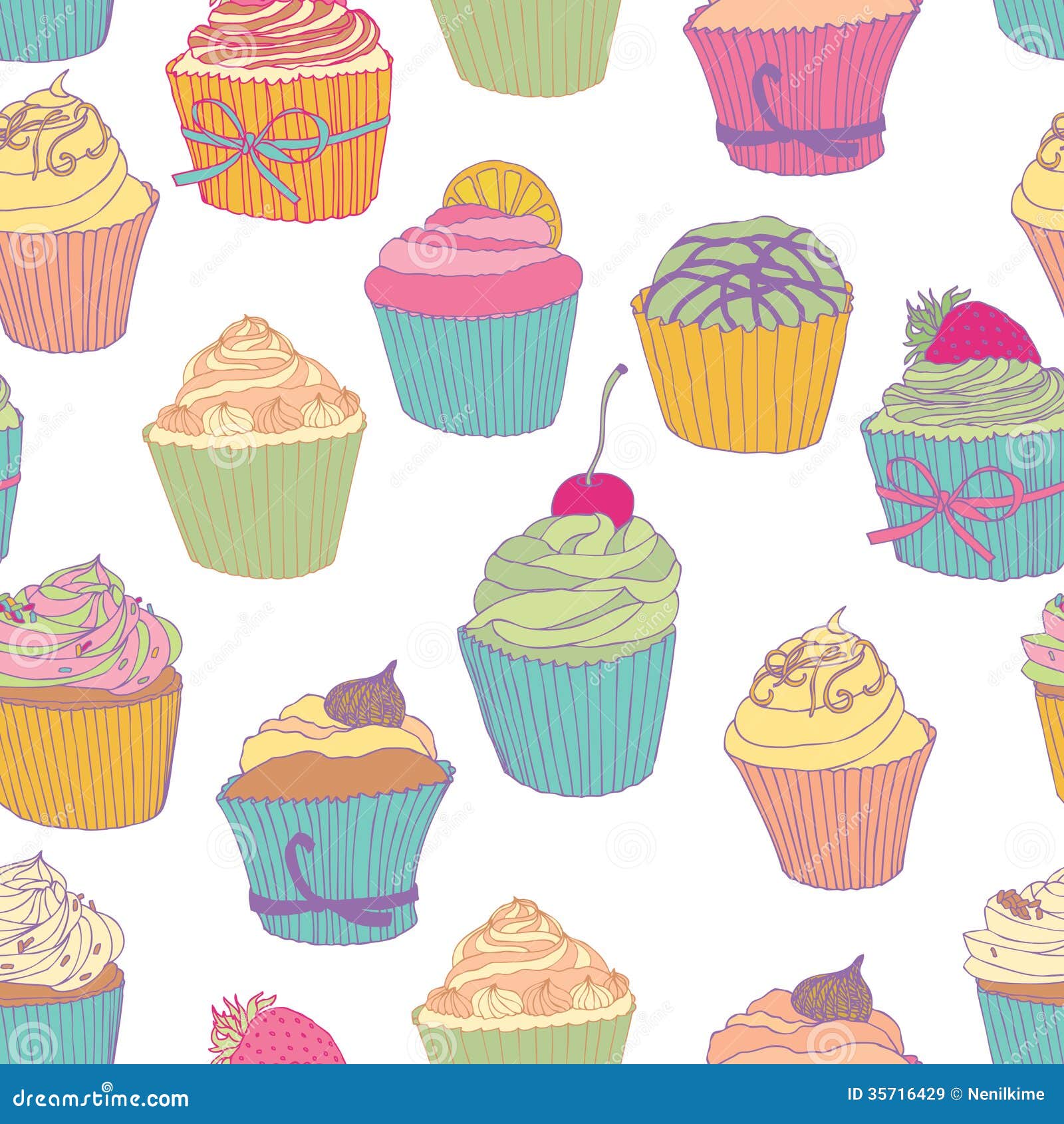 cupcake-pattern-royalty-free-stock-images-image-35716429