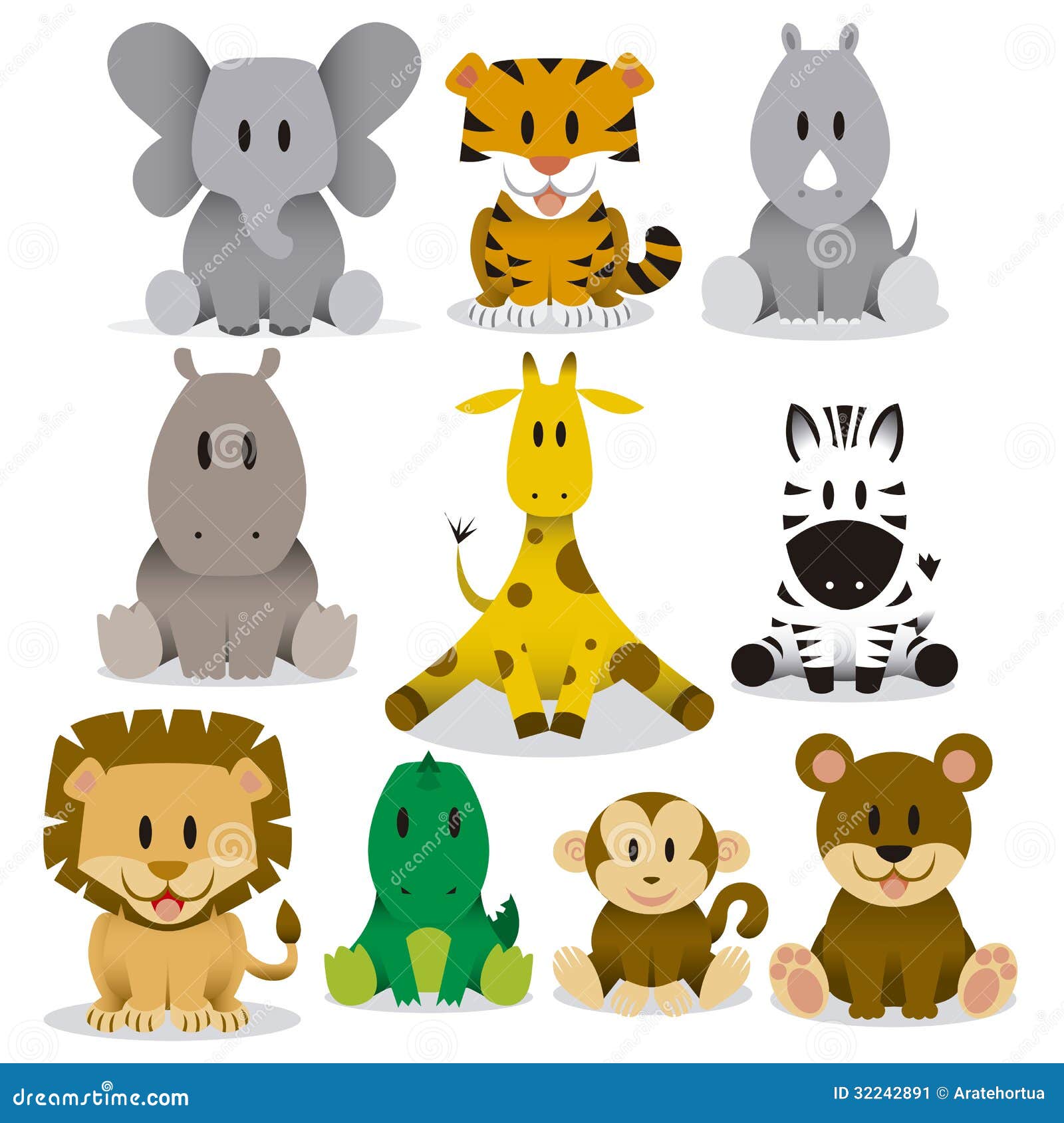 Free wild animals cartoon