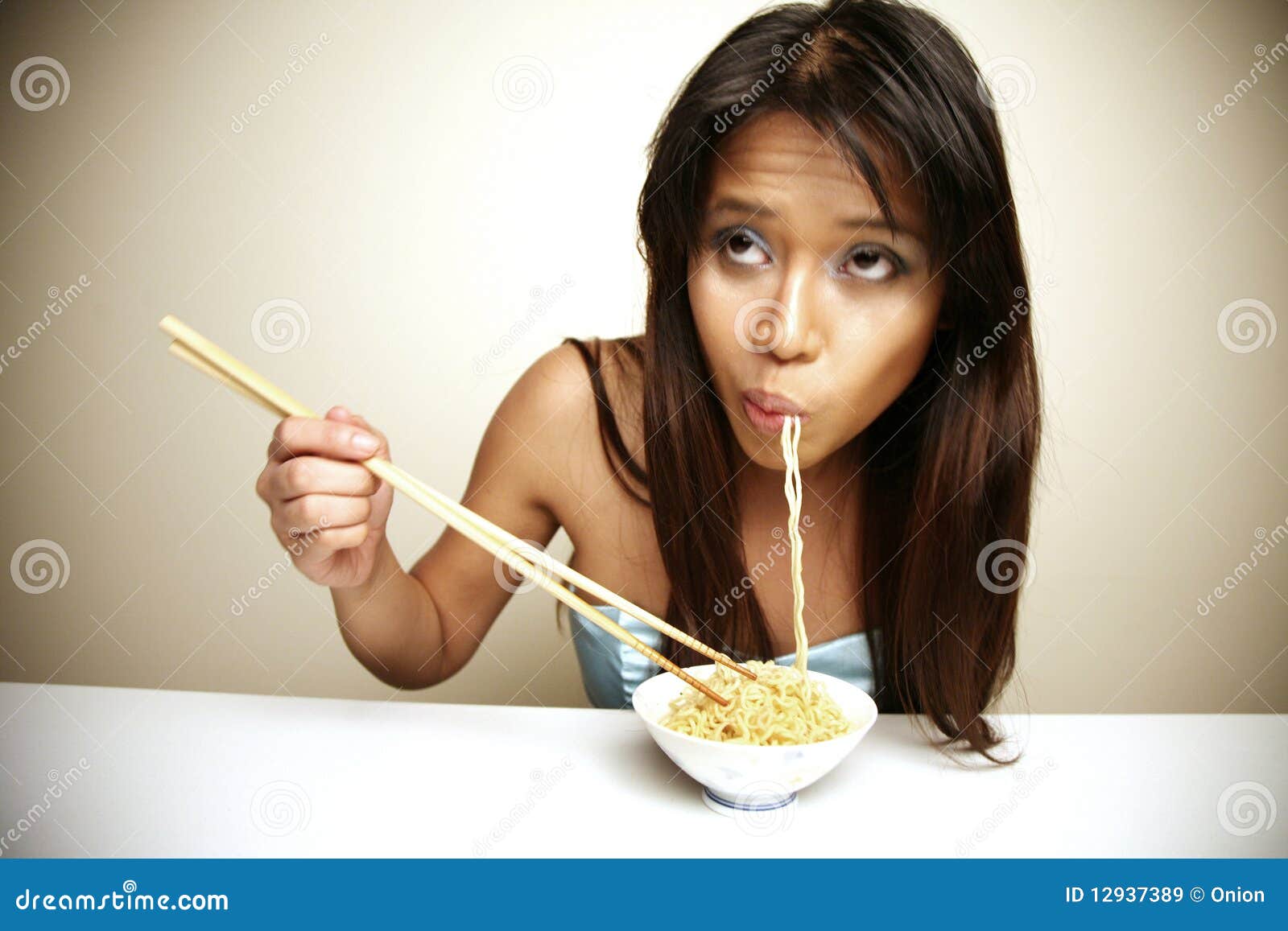 Asian Eating Noodles 54