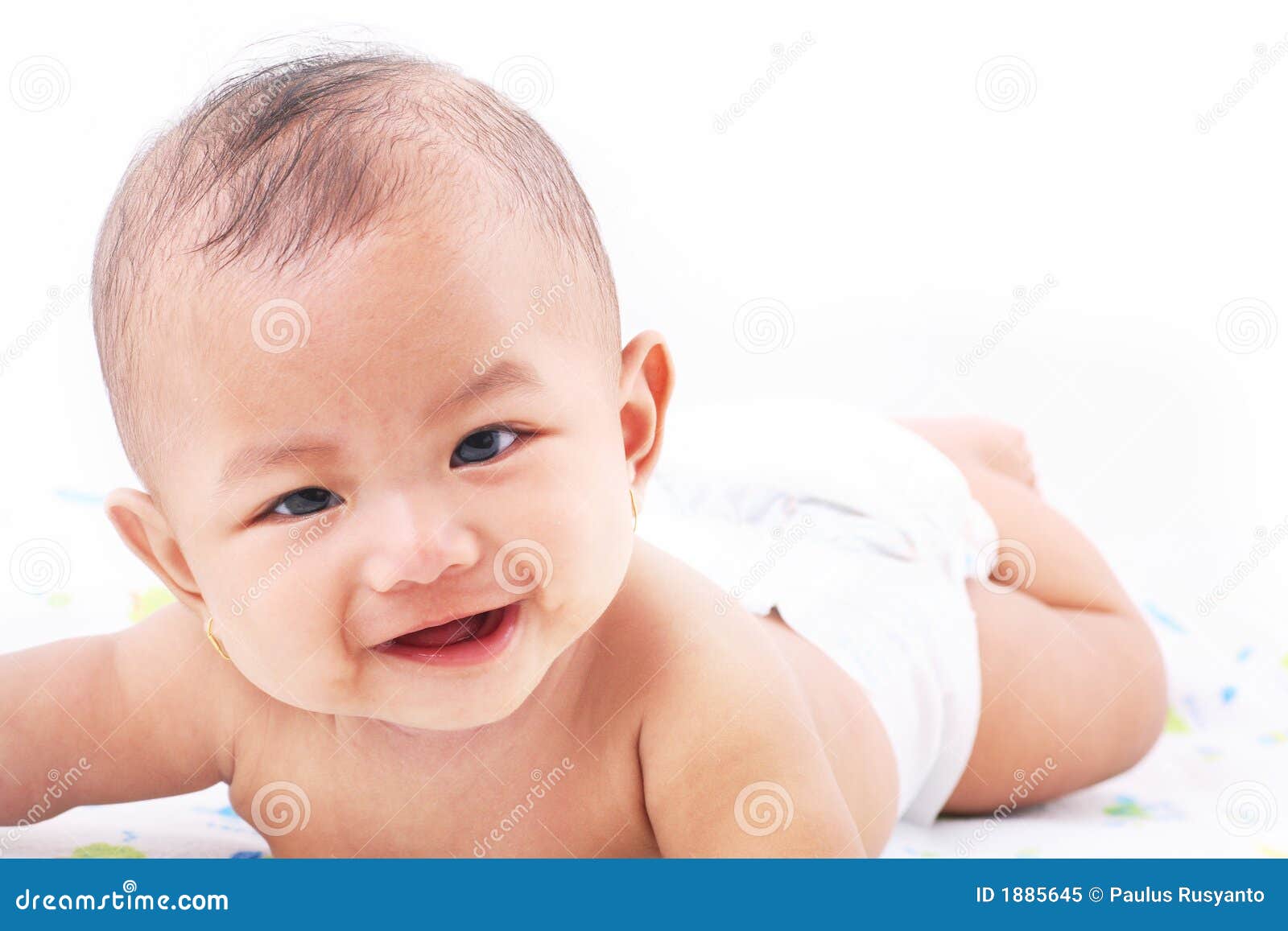 Download this Royalty Free Stock Photo Cute Baby Laughing picture