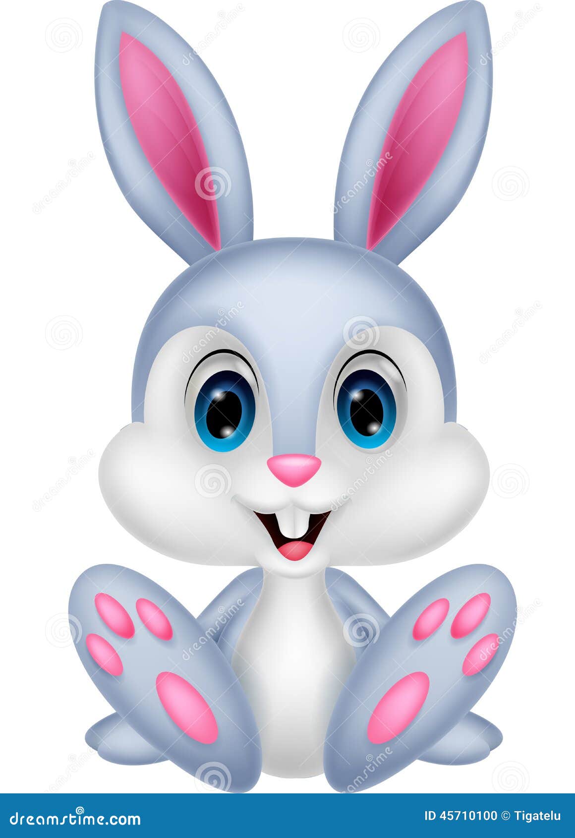 Cute baby rabbit cartoon - cute-baby-rabbit-cartoon-illustration-45710100