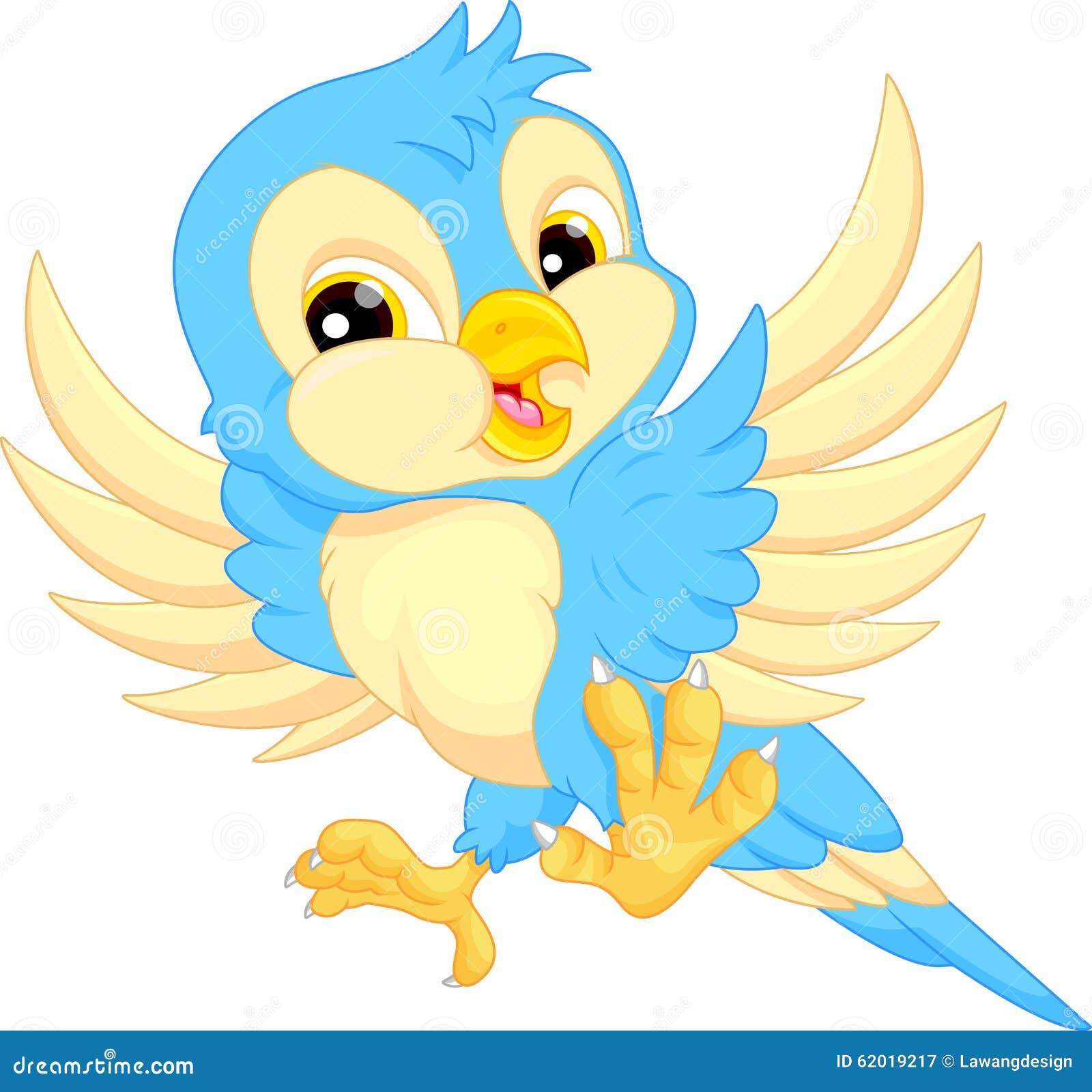 Cute Bird Cartoon Stock Vector - Image: 62019217