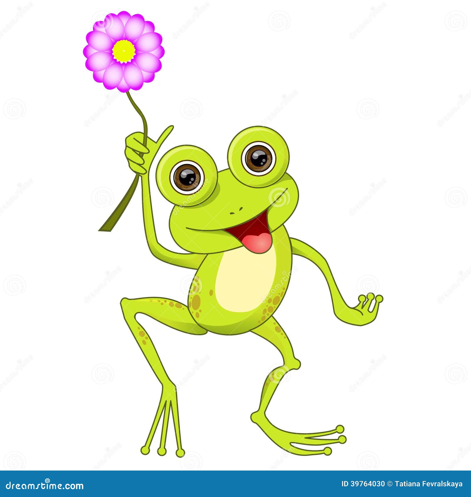 Cute Cartoon Frog Stock Vector - Image: 39764030