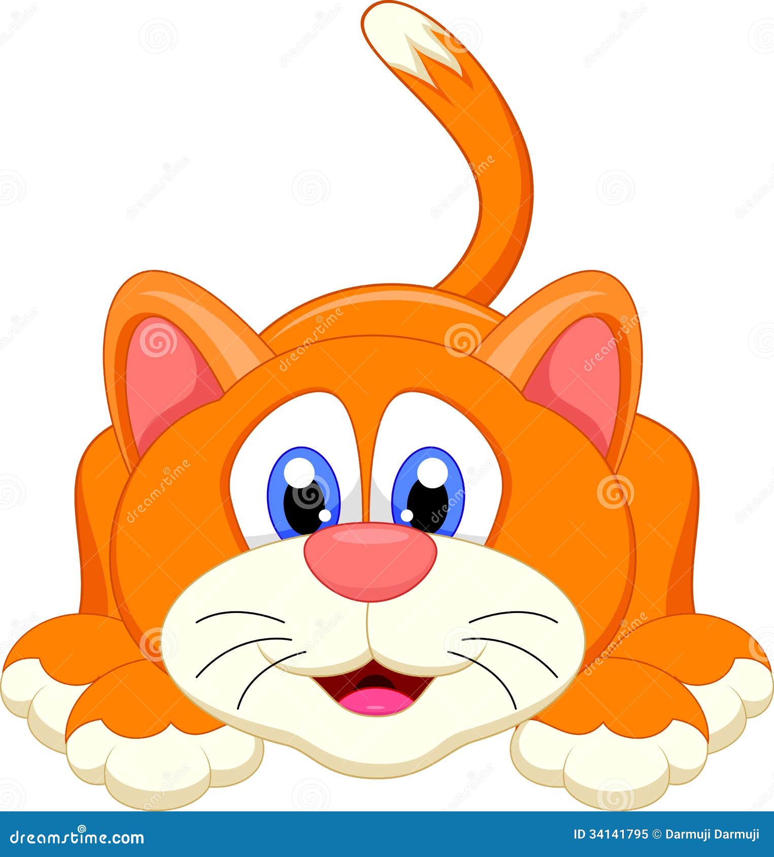 Cute Cat Cartoon Character Royalty Free Stock Photo - Image: 34141795
