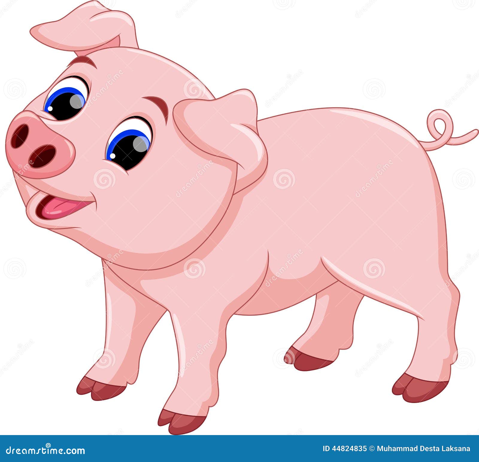 Cute Chef Pig Cartoon Stock Illustration - Image: 44824835