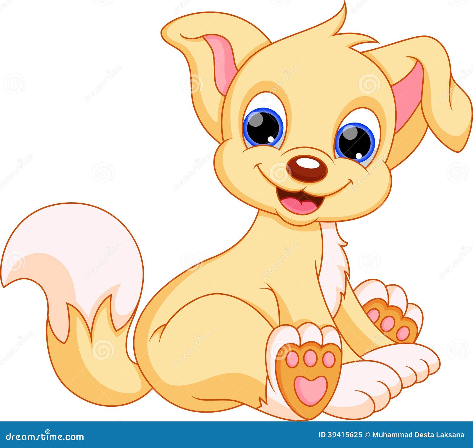 Cute Dog Cartoon Stock Illustration - Image: 39415625