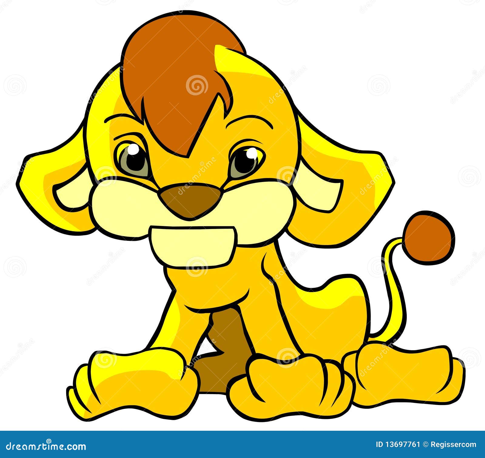 Cute Lion Cub Stock Image - Image: 13697761