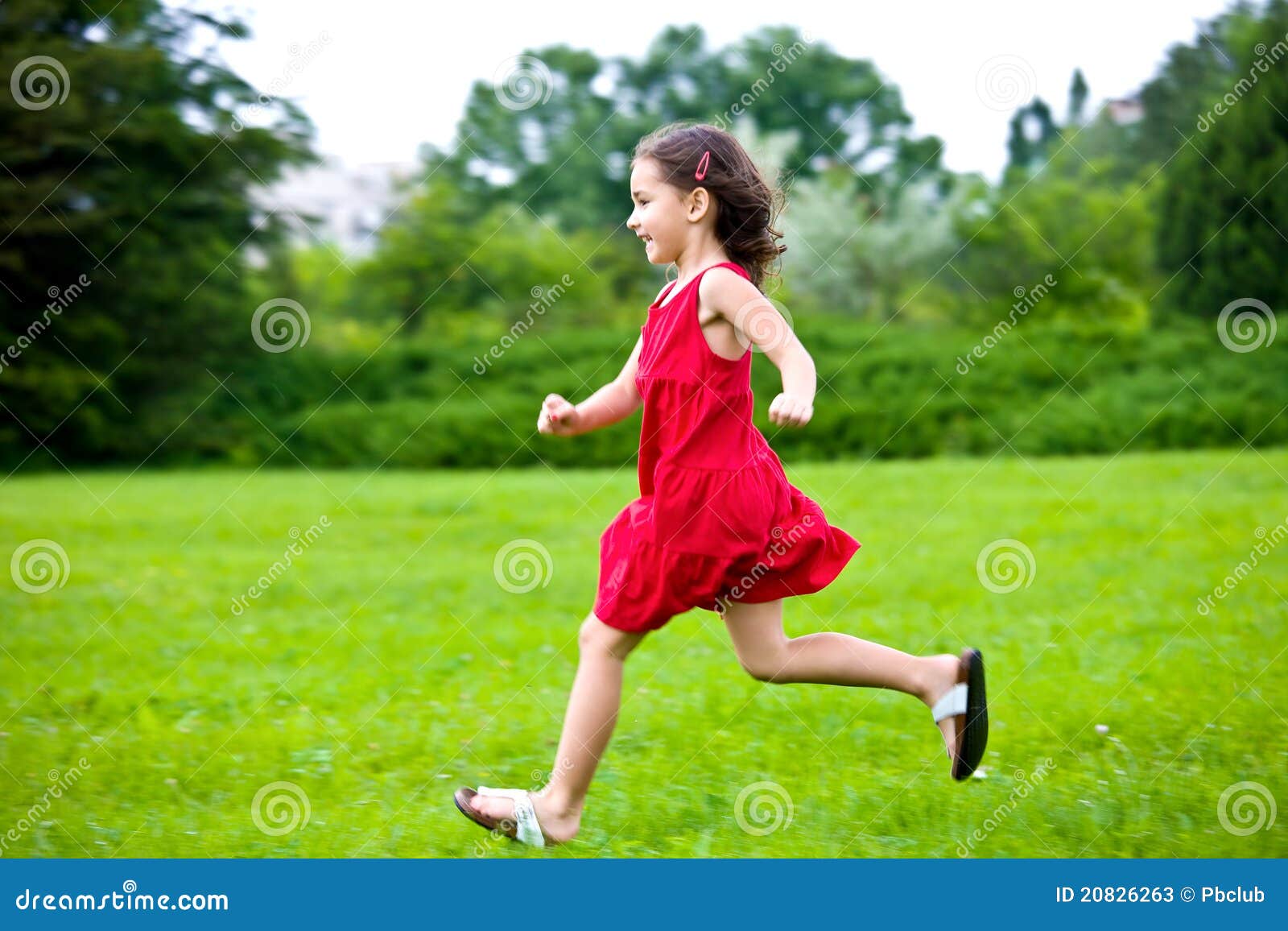 Baby Girl Running