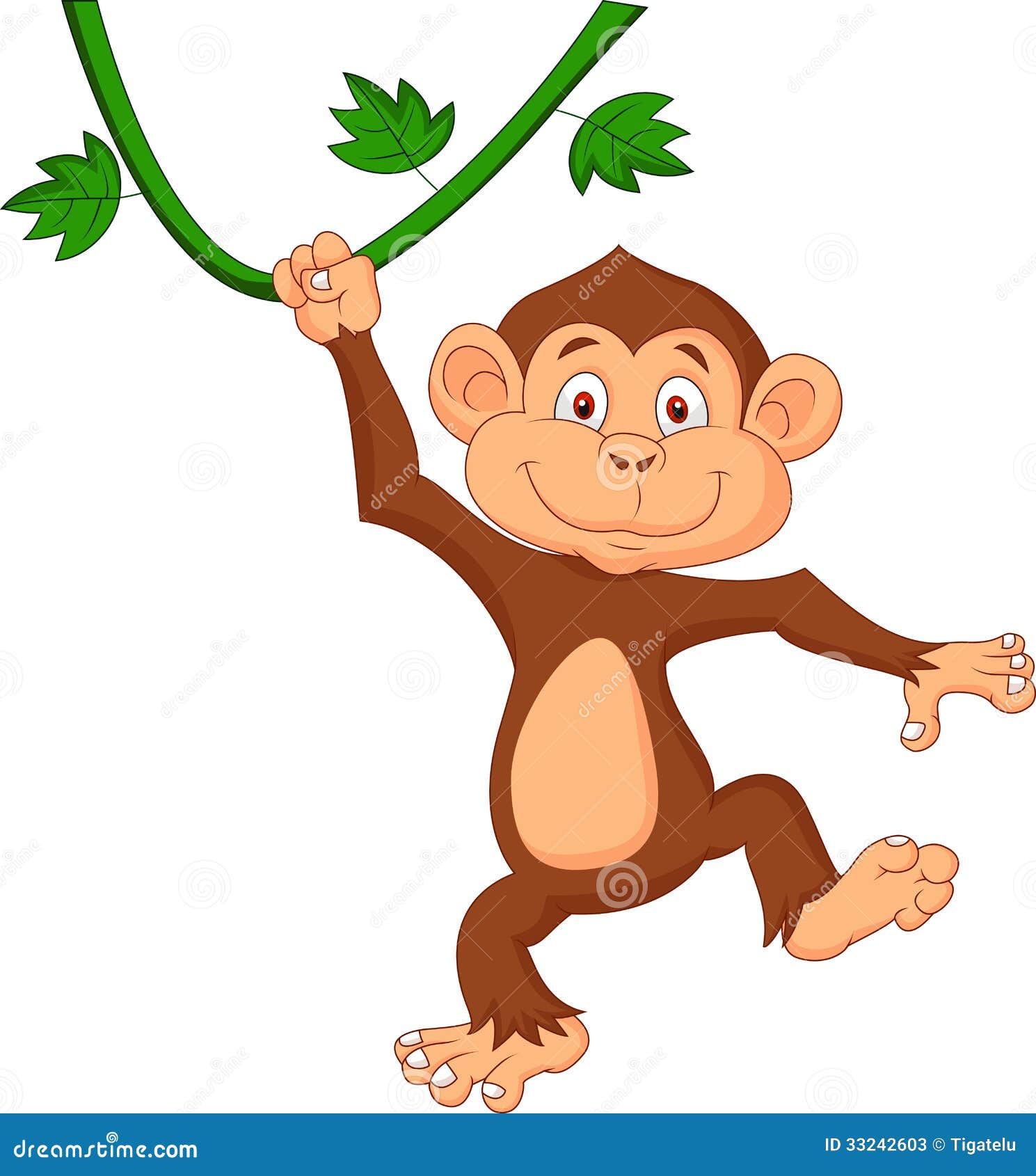 clipart monkey hanging tree - photo #3