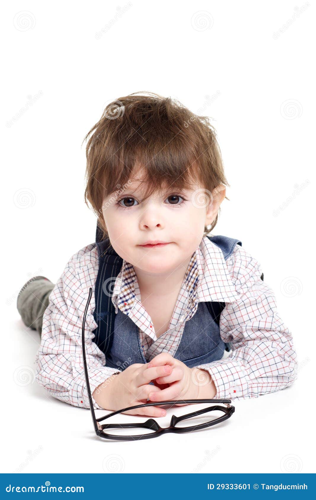 Cute Smart Baby Kid With Glasses Stock Image - Image: 29333601