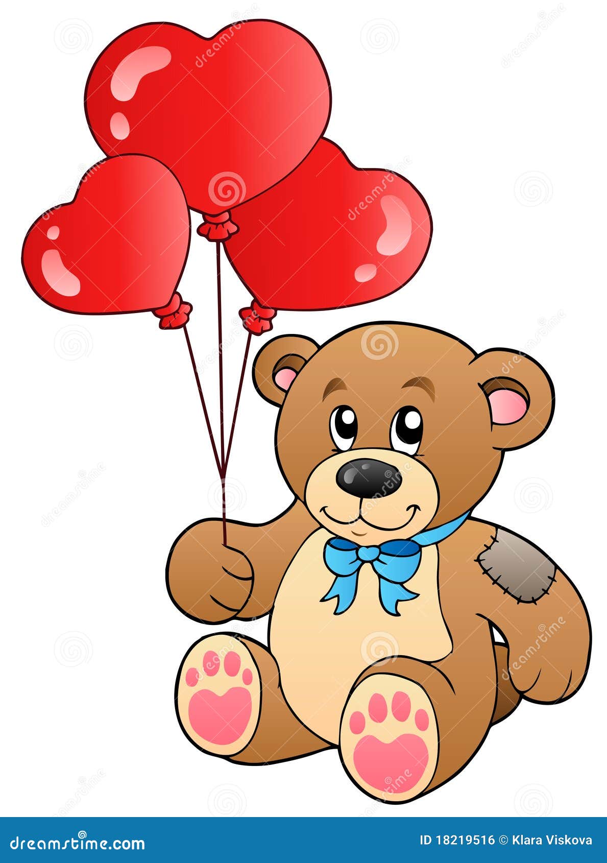 teddy bear with balloons free clipart - photo #29
