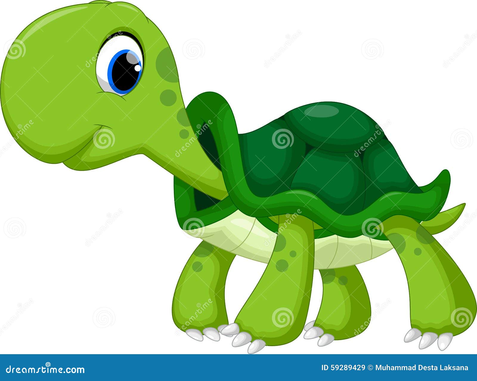 Cute Turtle Cartoon Stock Illustration - Image: 59289429