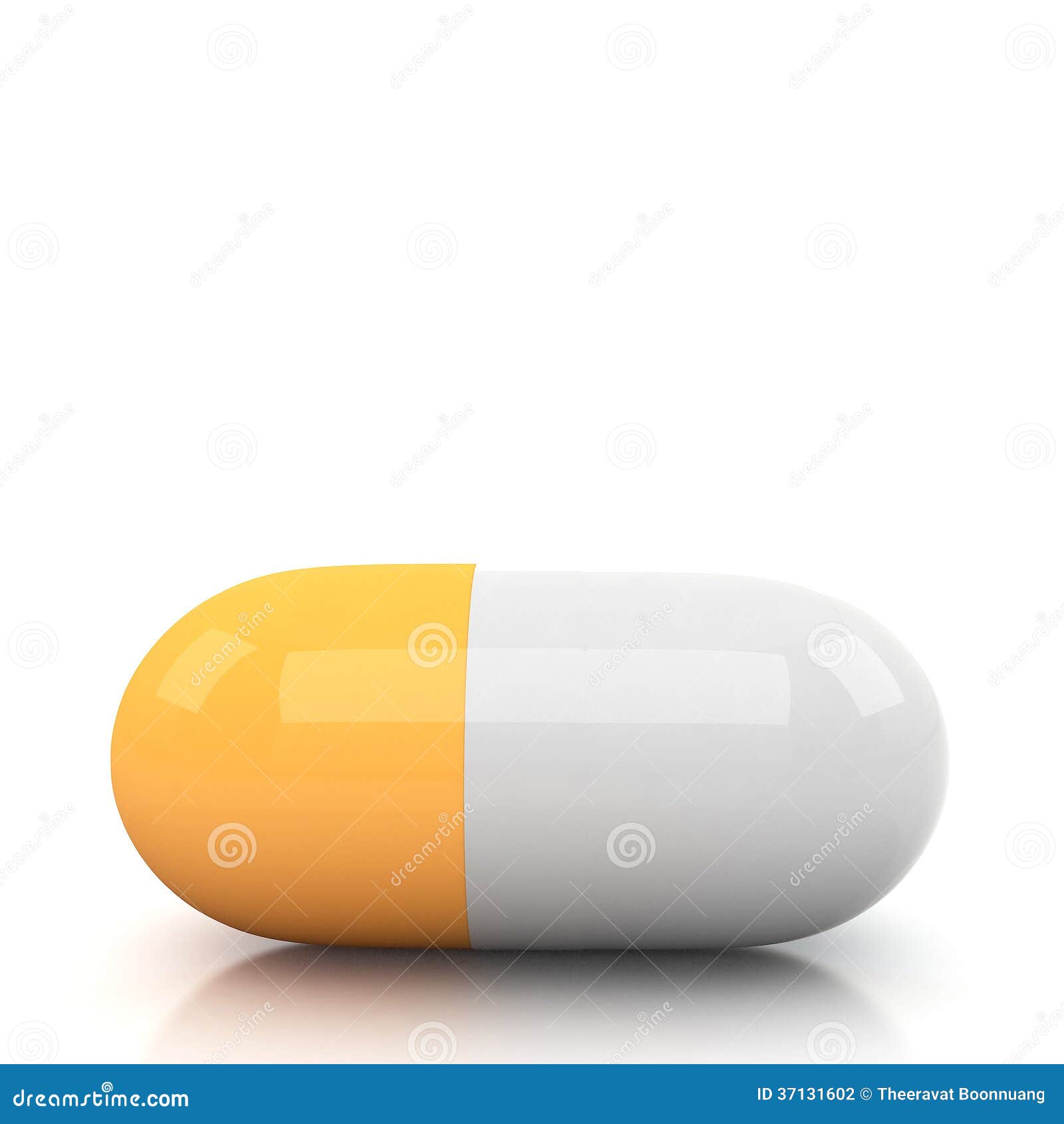 Stock Photography: 3d pill on white