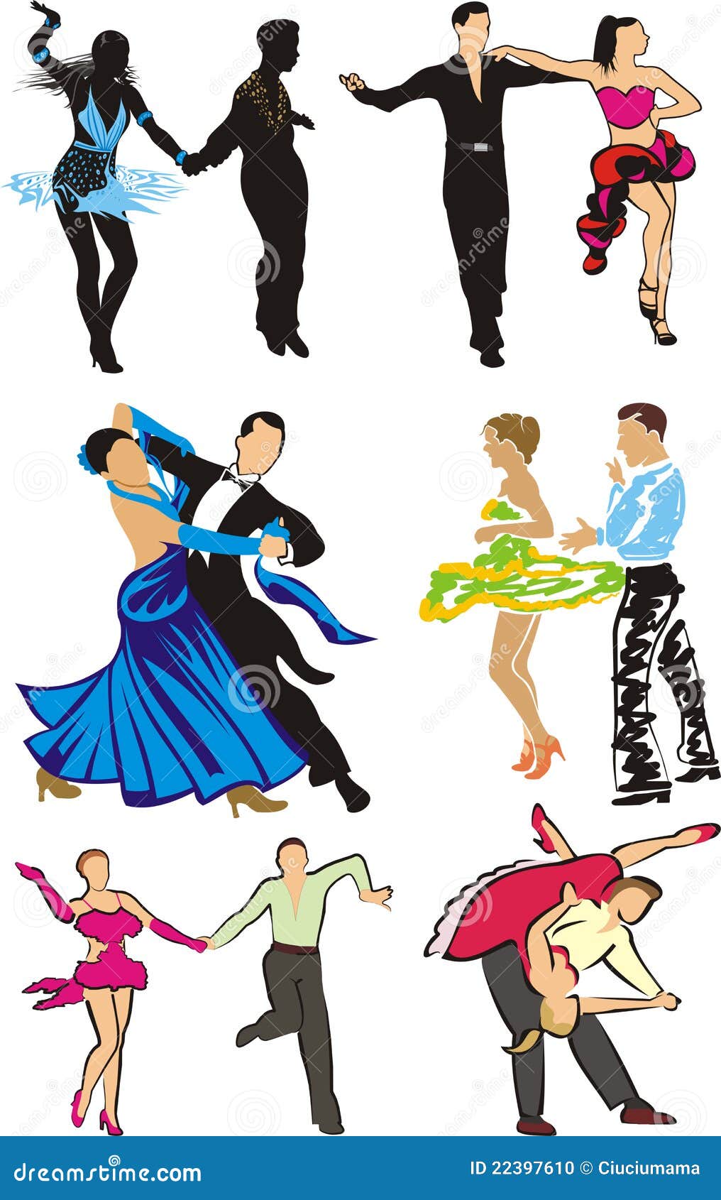 ballroom dance clipart silhouettes - photo #34