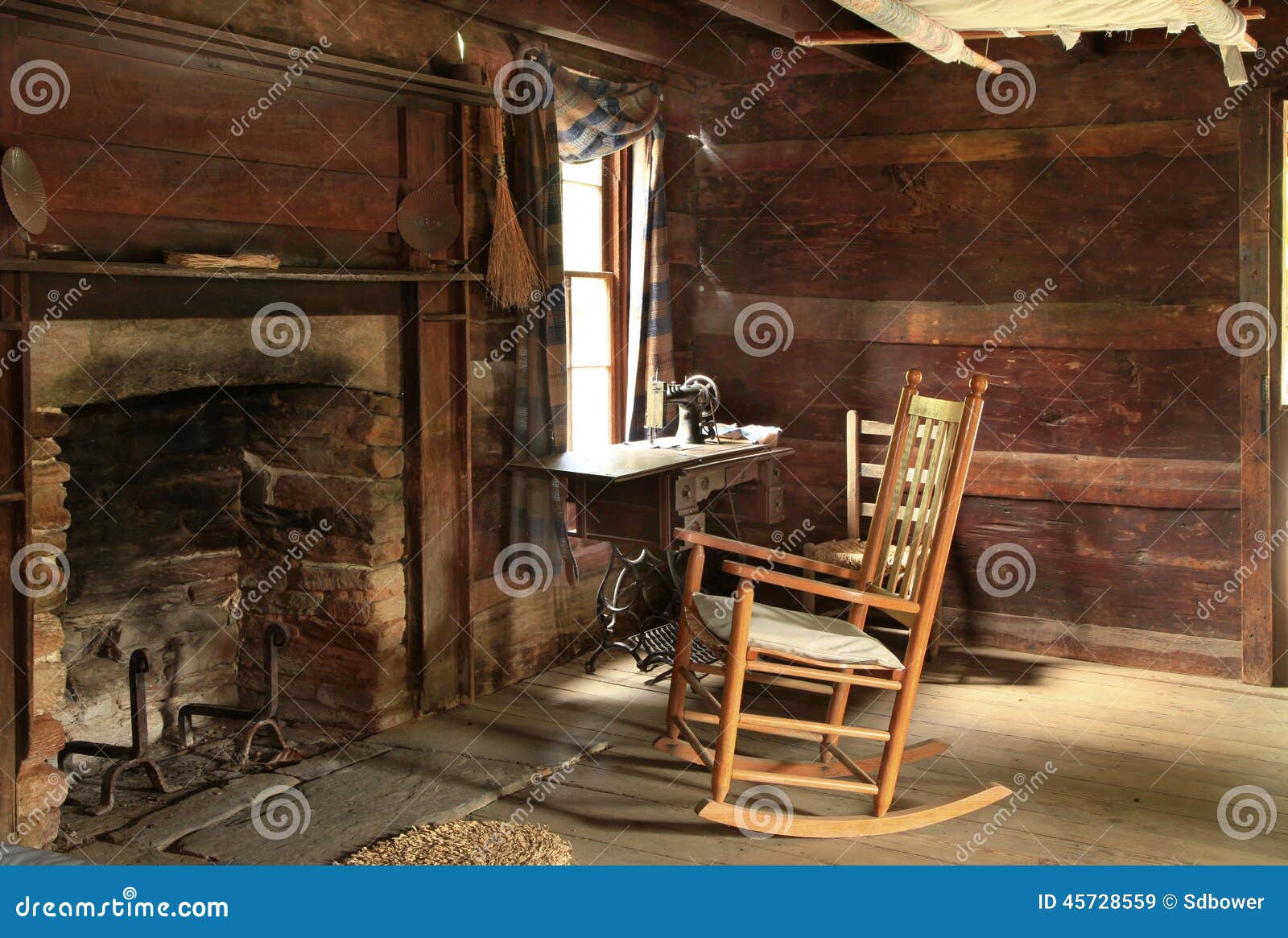 Old Pioneer Log Cabin Interiors