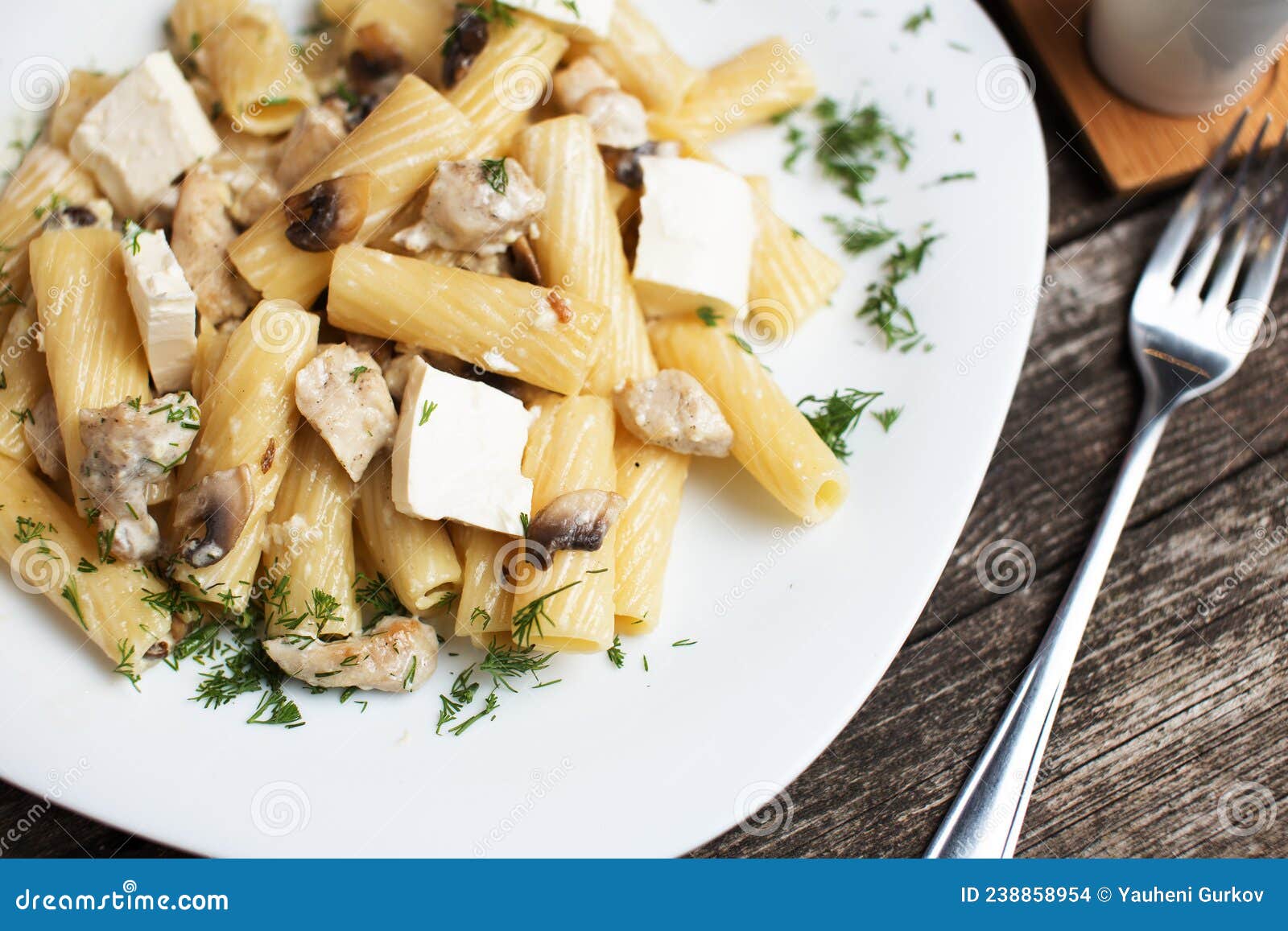 Delicious Italian Pasta Recipe Tortiglioni Stock Photo Image Of Plate