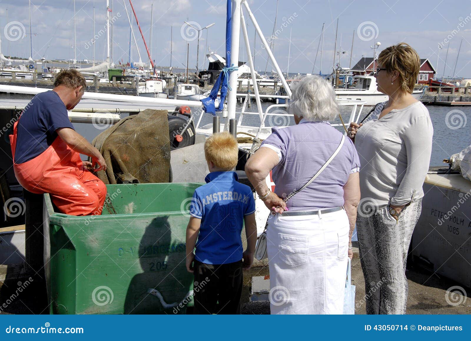 Fisherman in Small Fishing Boat