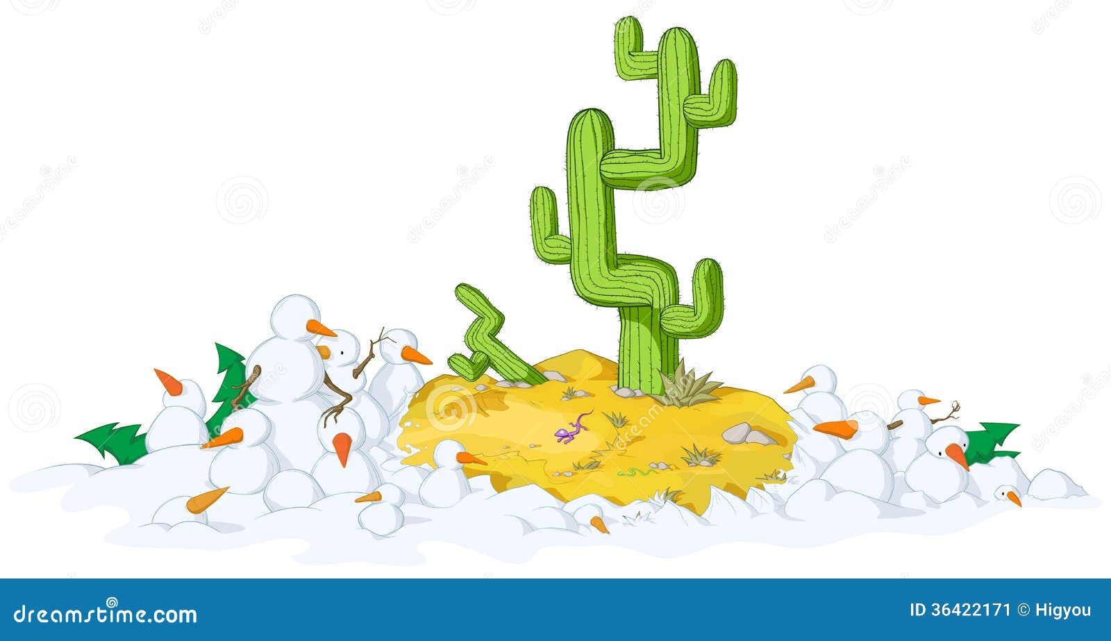 Desert Snow Stock Image - Image: 36422171