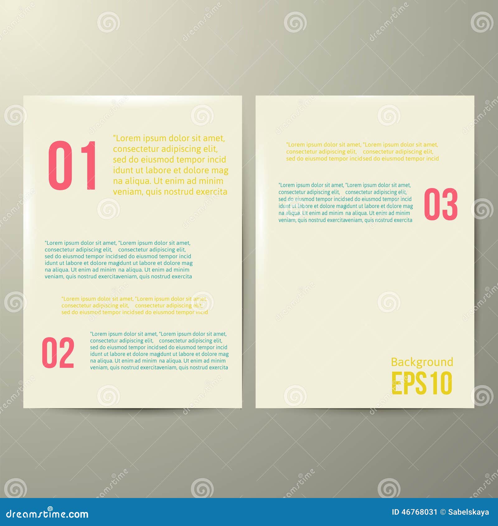 Design Template White Paper Vector Illustration Stock Vector Image 46768031 White Paper Design Template