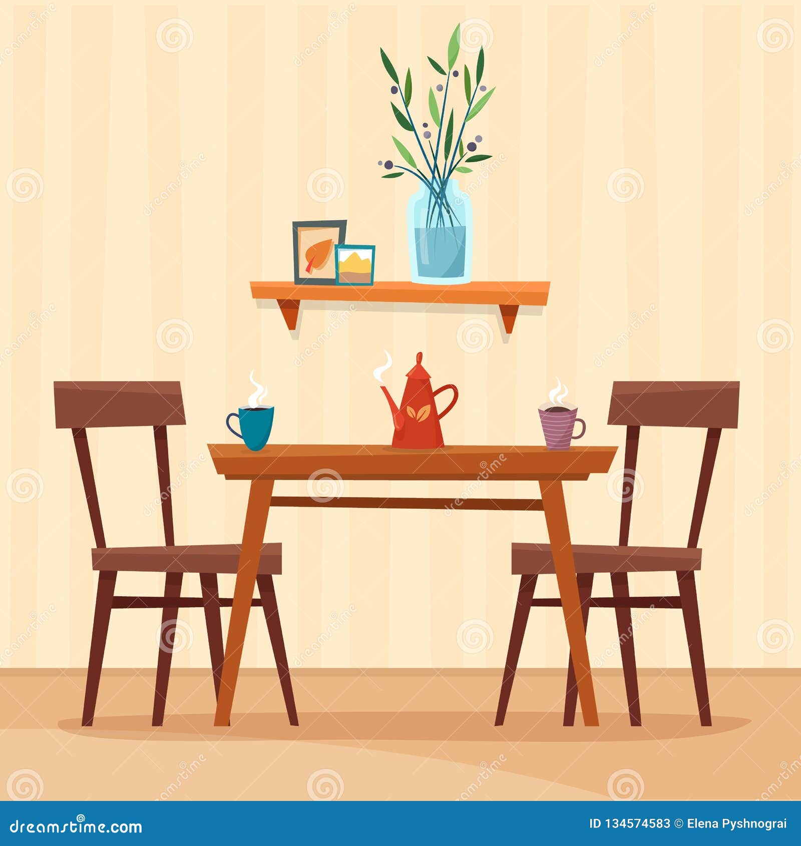 diningroom简笔画,livingroom怎么画 chairs cartoon dining room sign