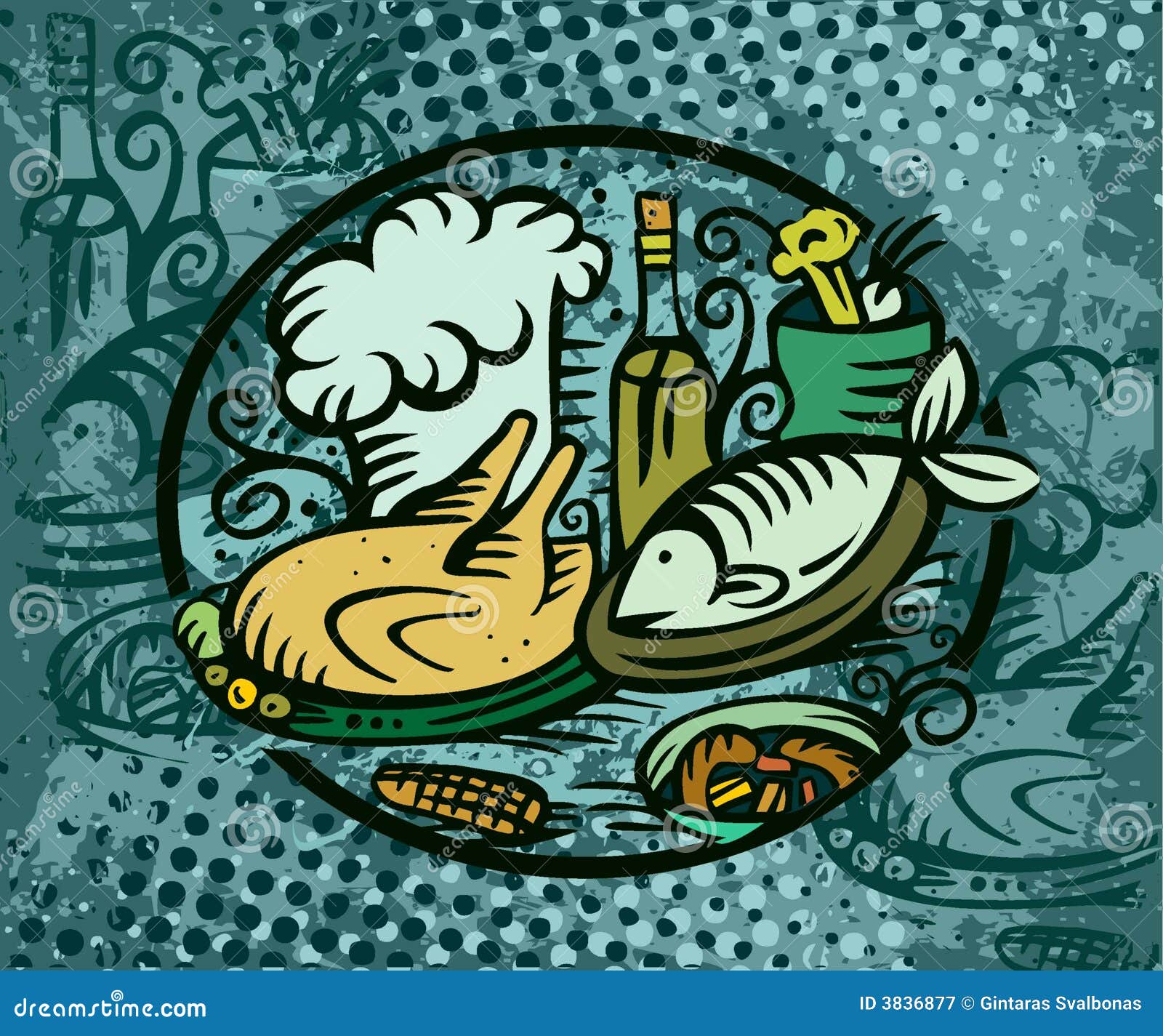 fish dinner clipart - photo #40