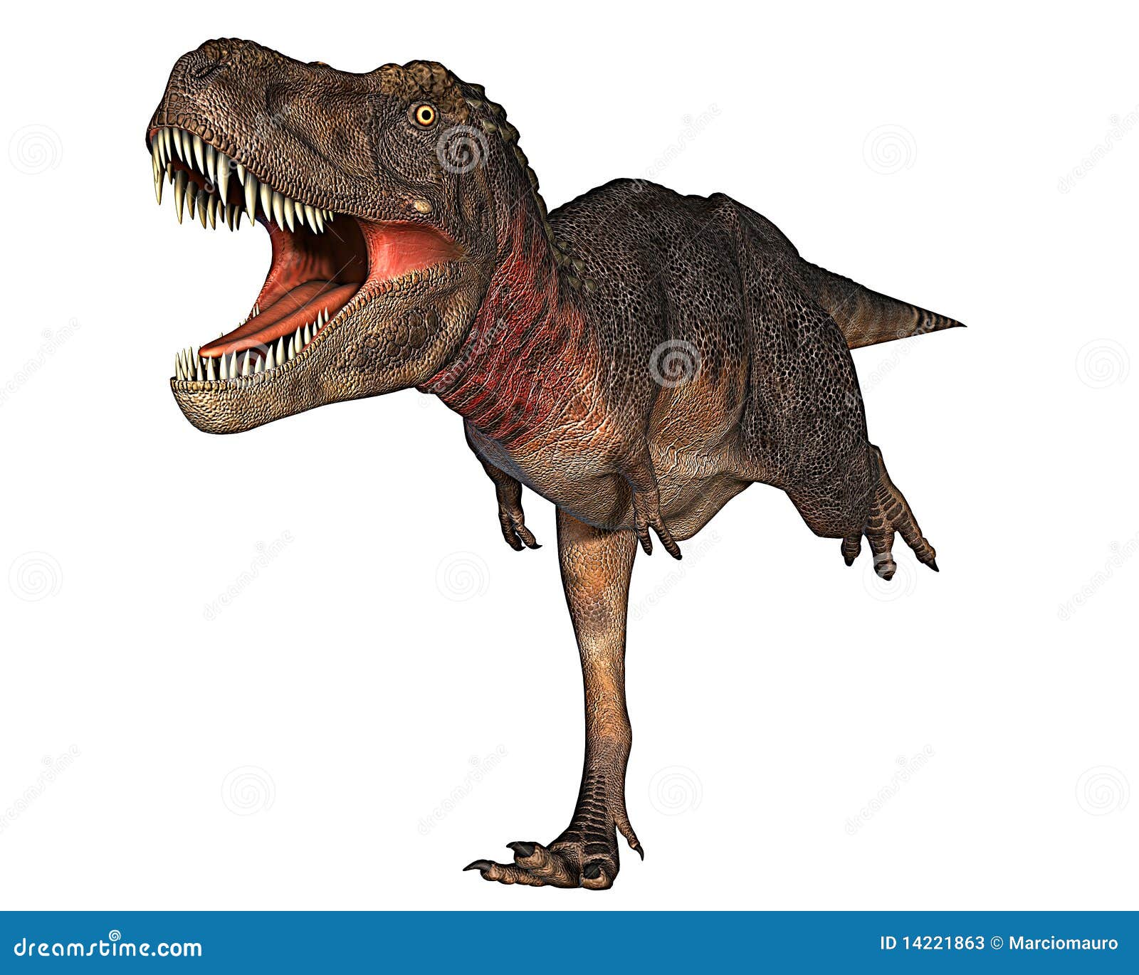 Dino Dinosaur Rex Running For Your Life Stock Photos - Image: 14221863