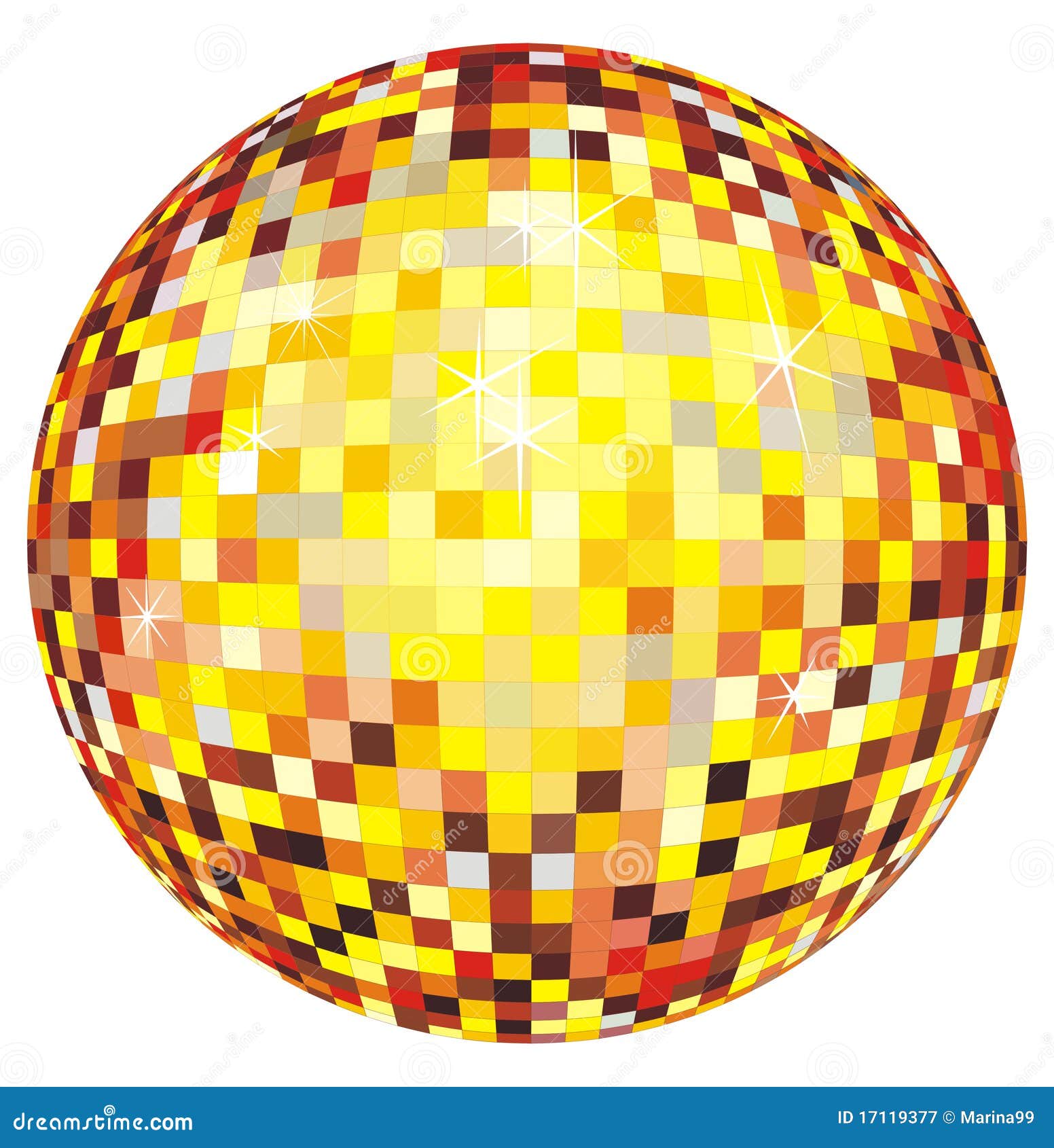 Disco Ball. Vector Illustration Royalty Free Stock Photography - Image