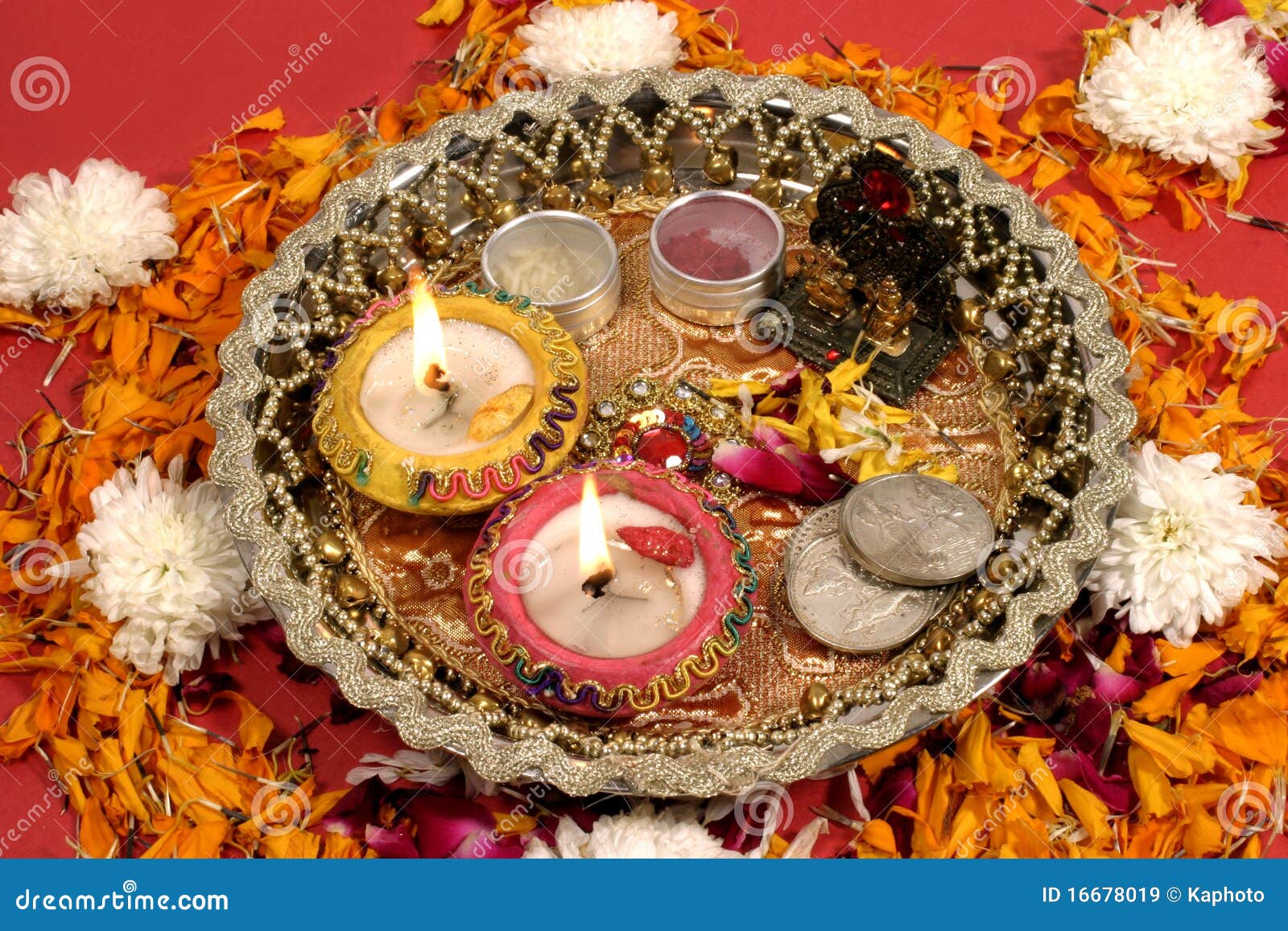 Diwali Puja, Traditional Indian Festival Royalty Free Stock Images ...