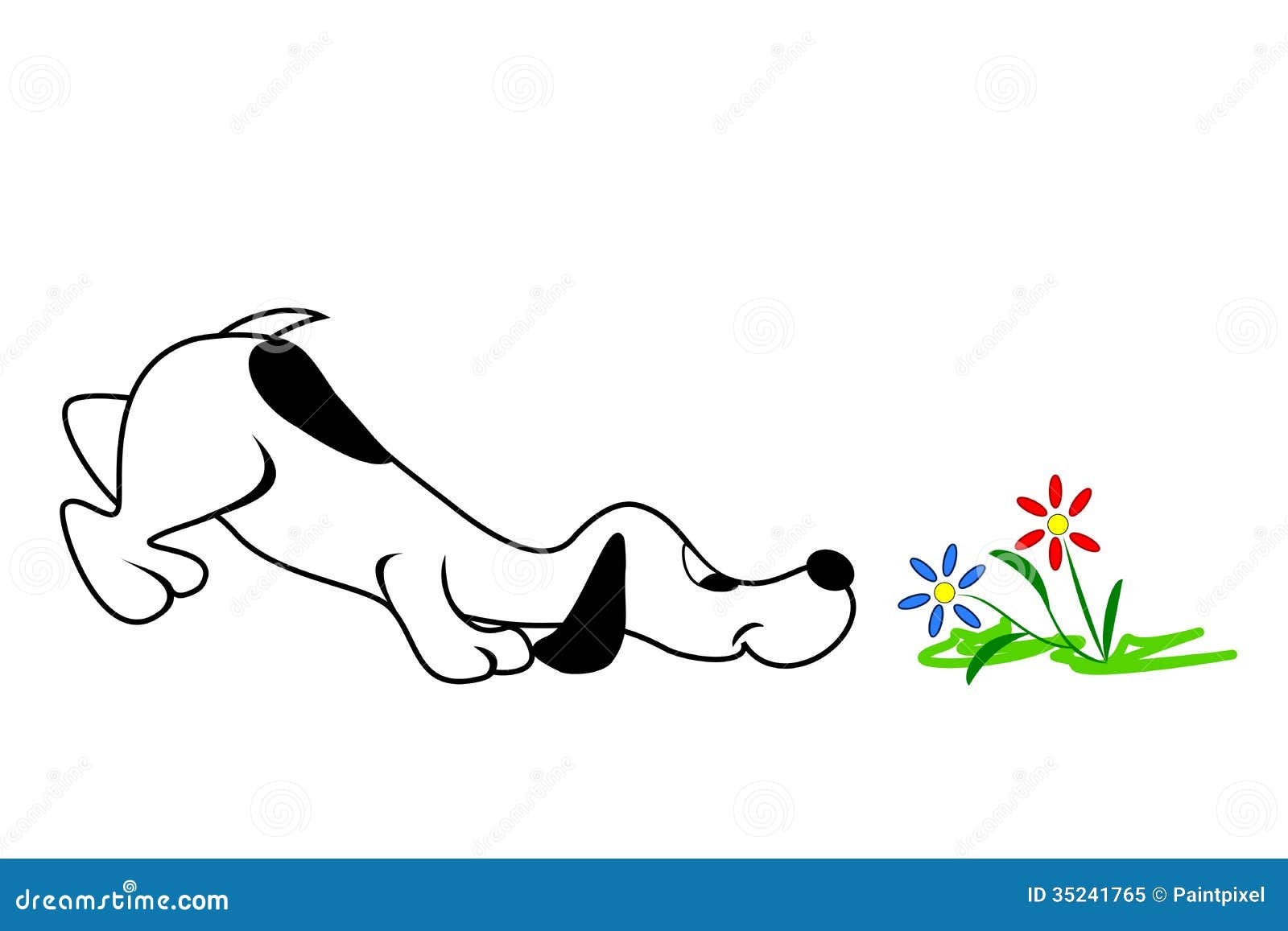 dog sniffing clipart - photo #18