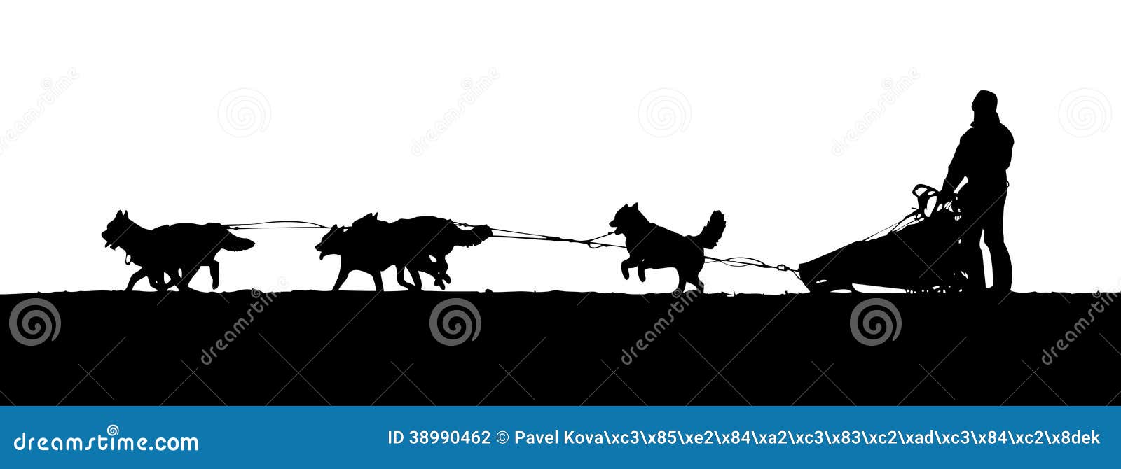 dog sled team clip art - photo #17