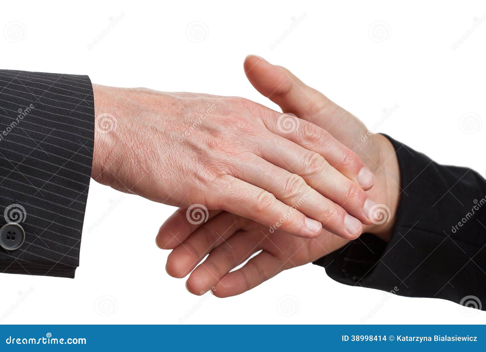 Dominating Handshake Stock Photo - Image: 38998414