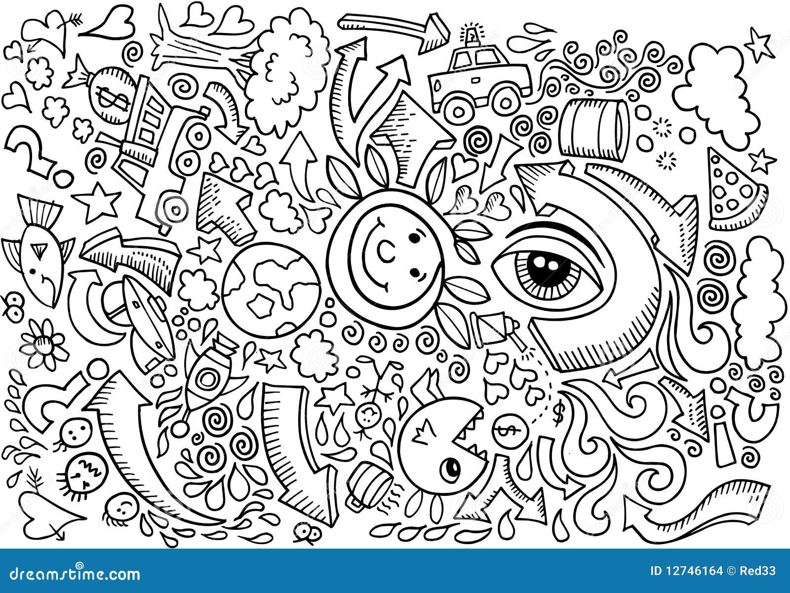Doodle Sketch Drawing Vector Stock Images Image 12746164