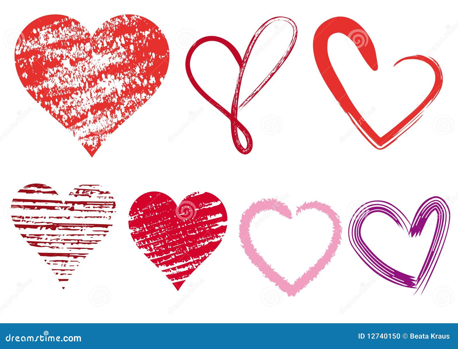 Doodles Del Corazón, Vector Foto de archivo - Imagen: 12740150
