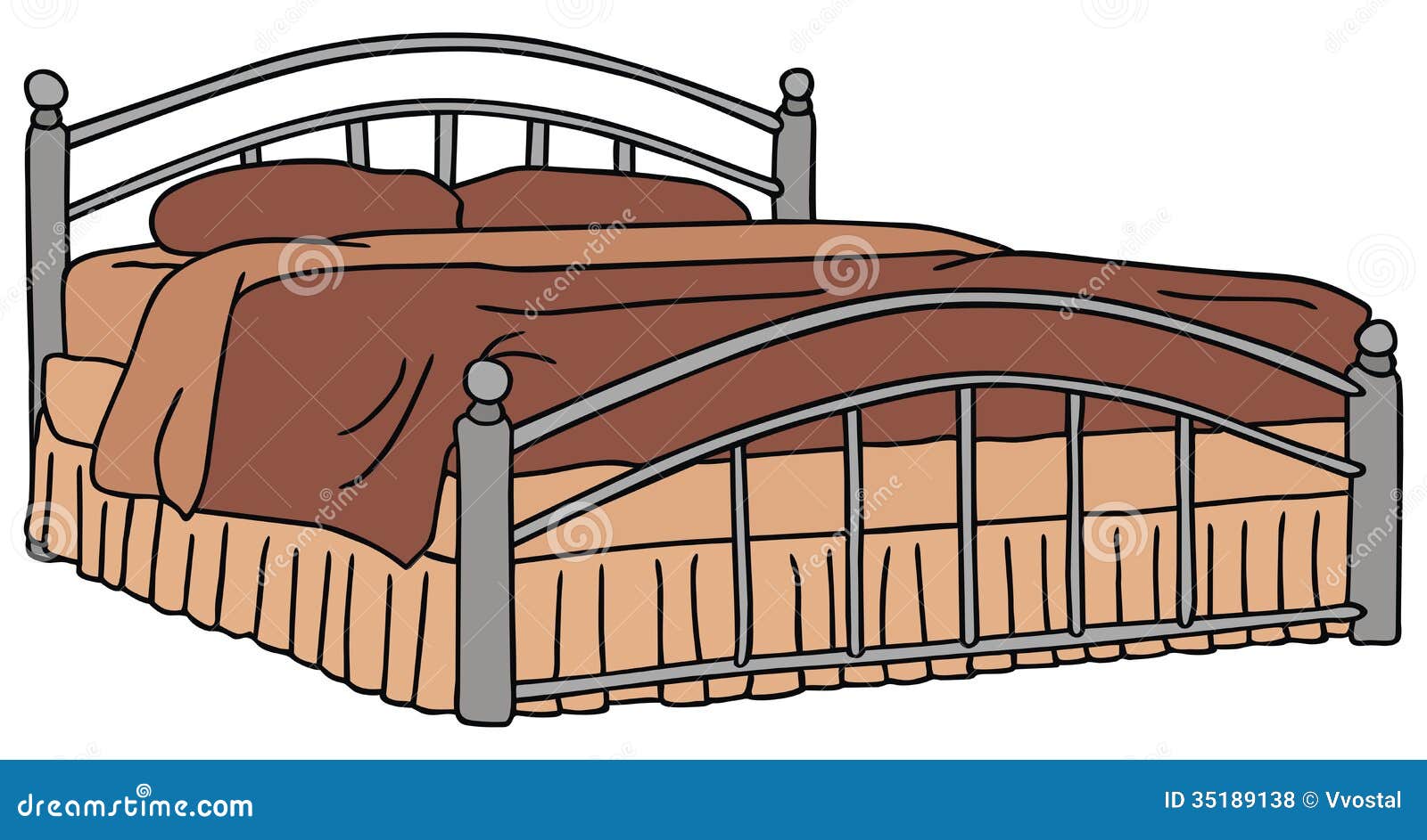 Double Bed Royalty Free Stock Photos - Image: 35189138