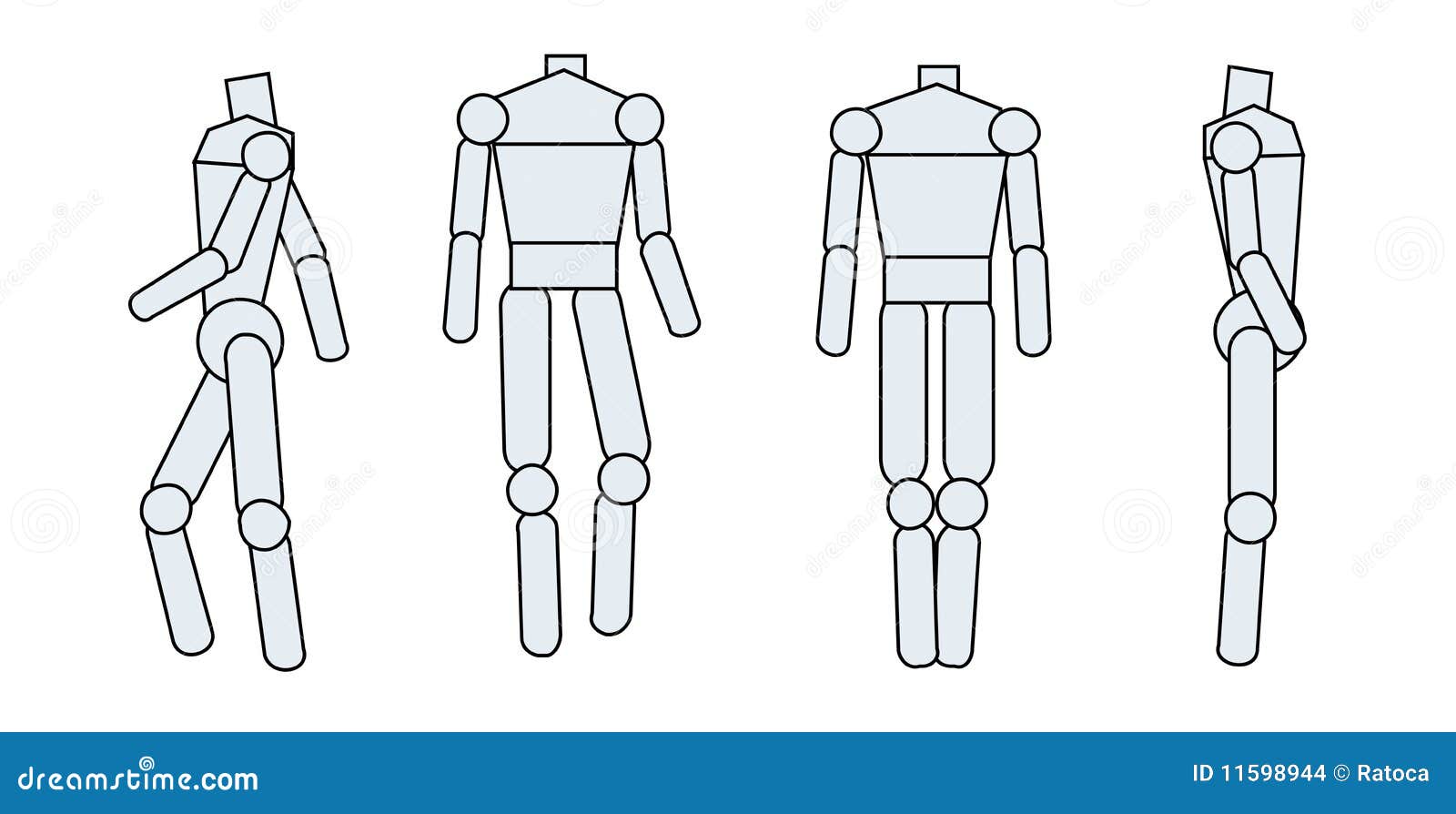 Drawing Action Figure Stock Images - Image: 11598944