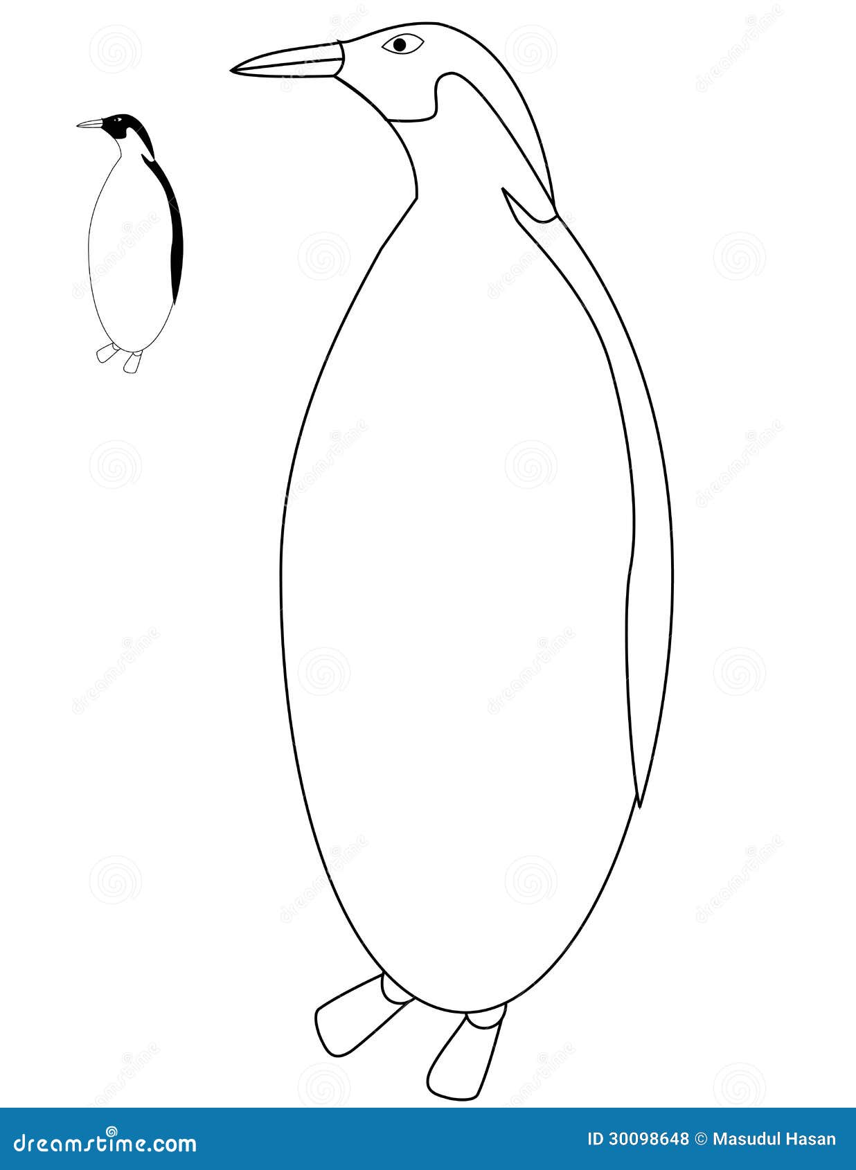 p is for penguin coloring pages - photo #25