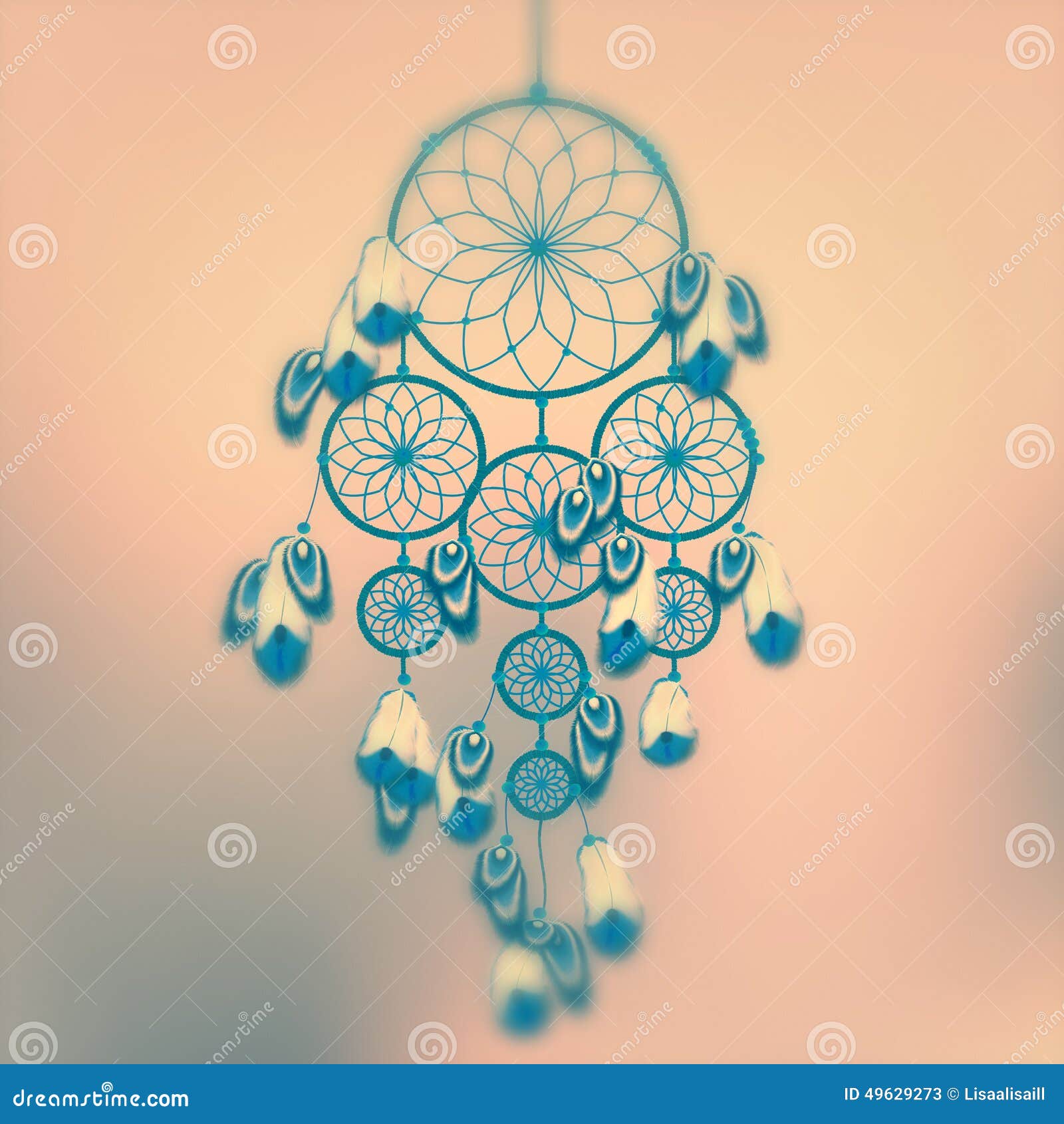 dreamcatcher backgrounds tumblr Dreamcatcher Illustration  49629273 Illustration Stock Image: