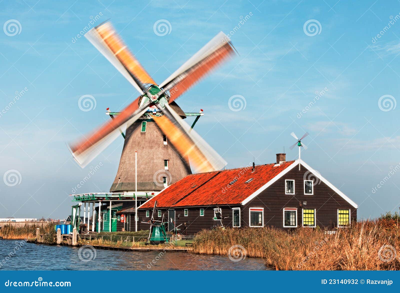 Dutch Windmill Stock Photography - Image: 23140932