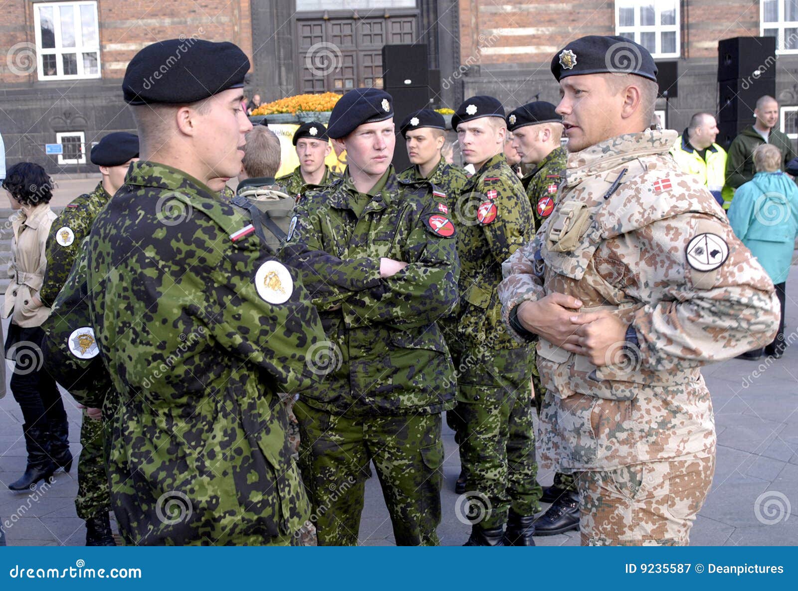 DÄNISCHER SOLDAT-SUPPORT Redaktionelles Stockfotografie