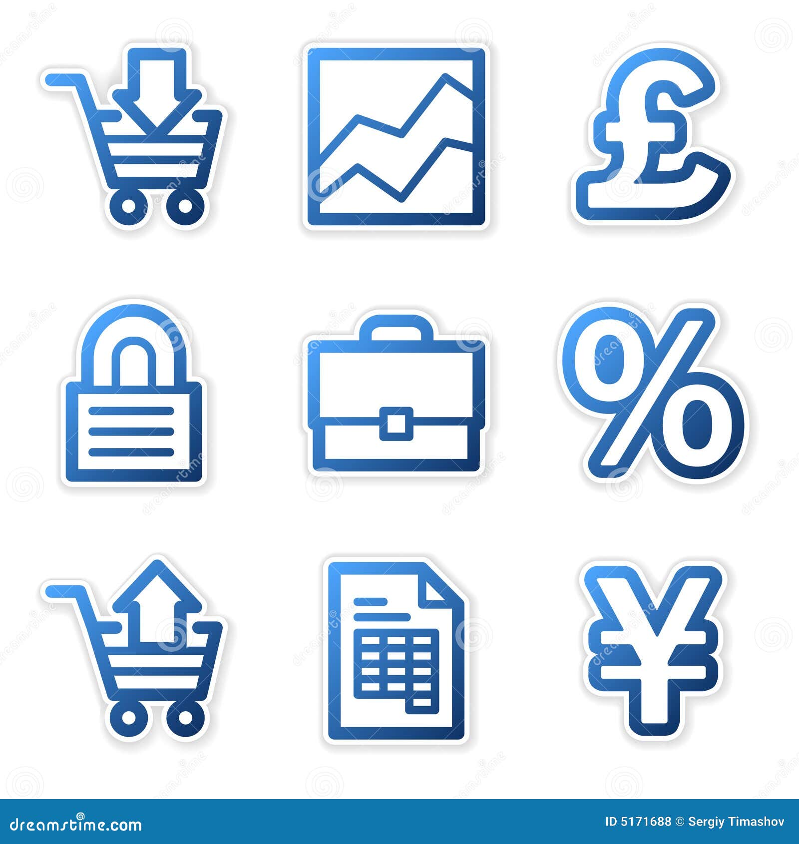 Free Blue Business Icons