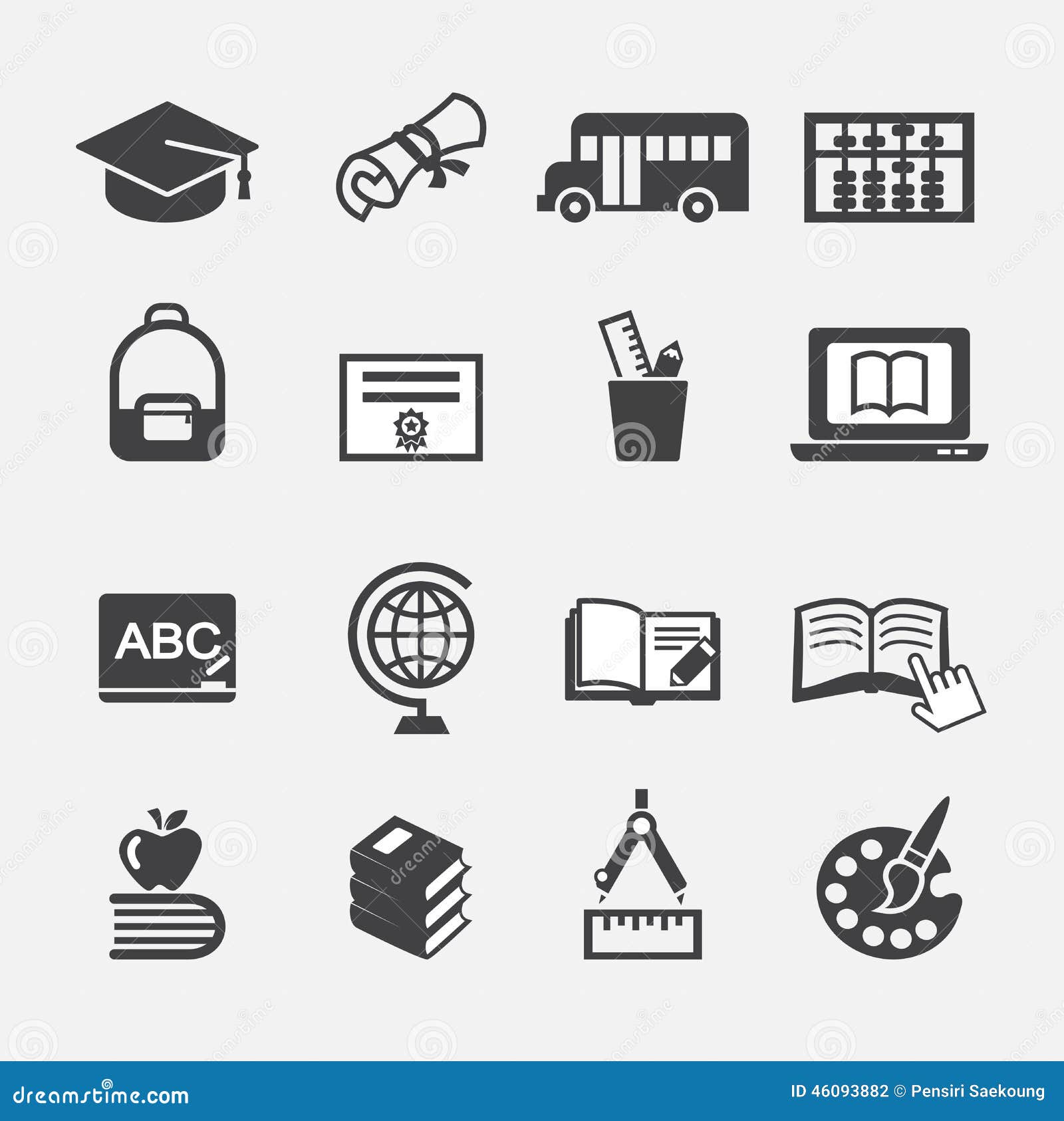 Education Icon Stock Vector - Image: 46093882
