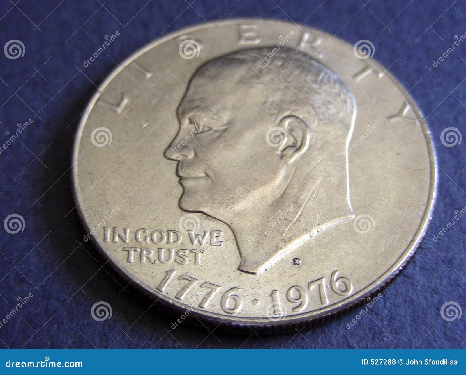 Eisenhower Dollar Royalty Free Stock Photos - Image: 527288