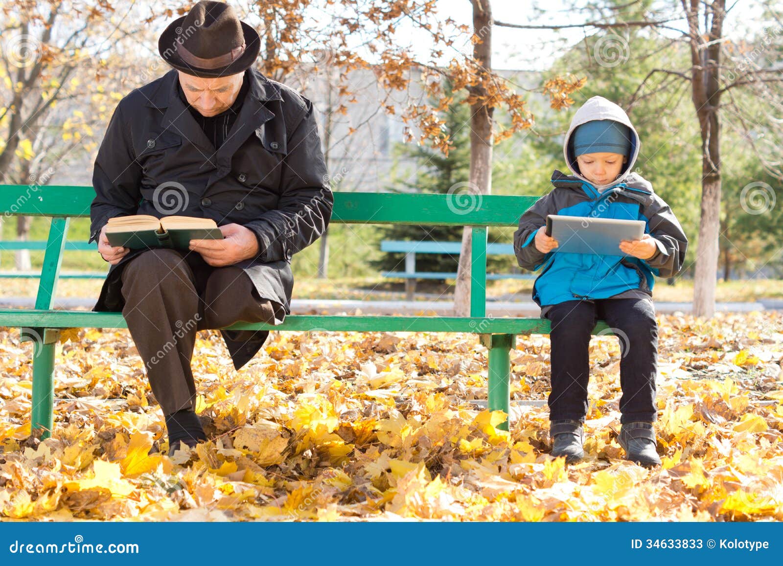 Elderly Reading a Book