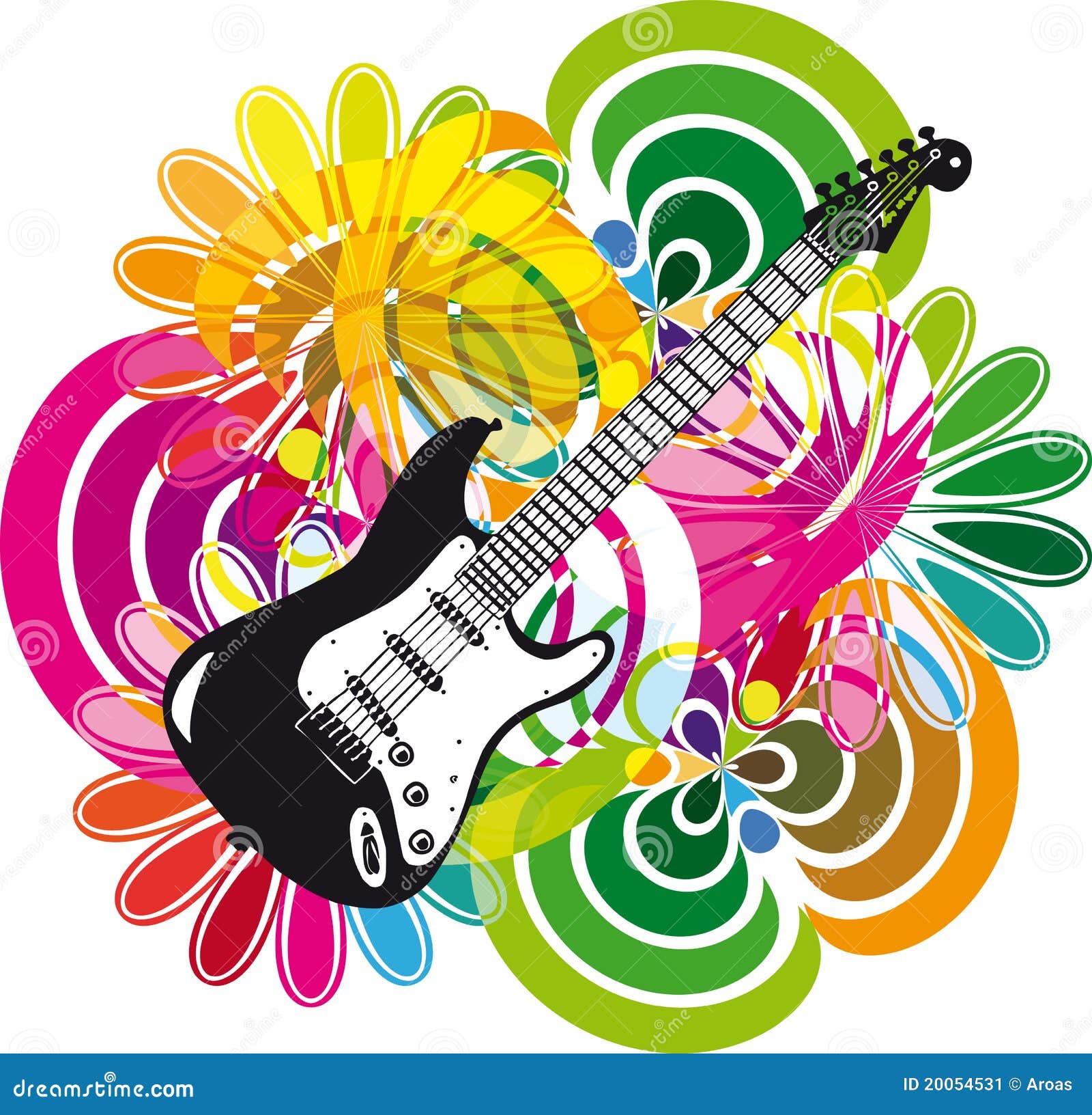 Electric Guitar Design Stock Image - Image: 20054531