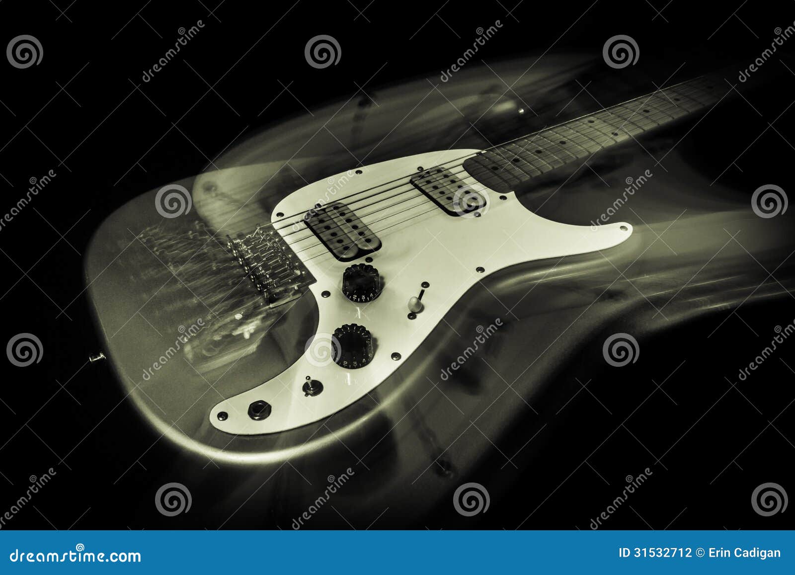 Electric Guitar Monochrome