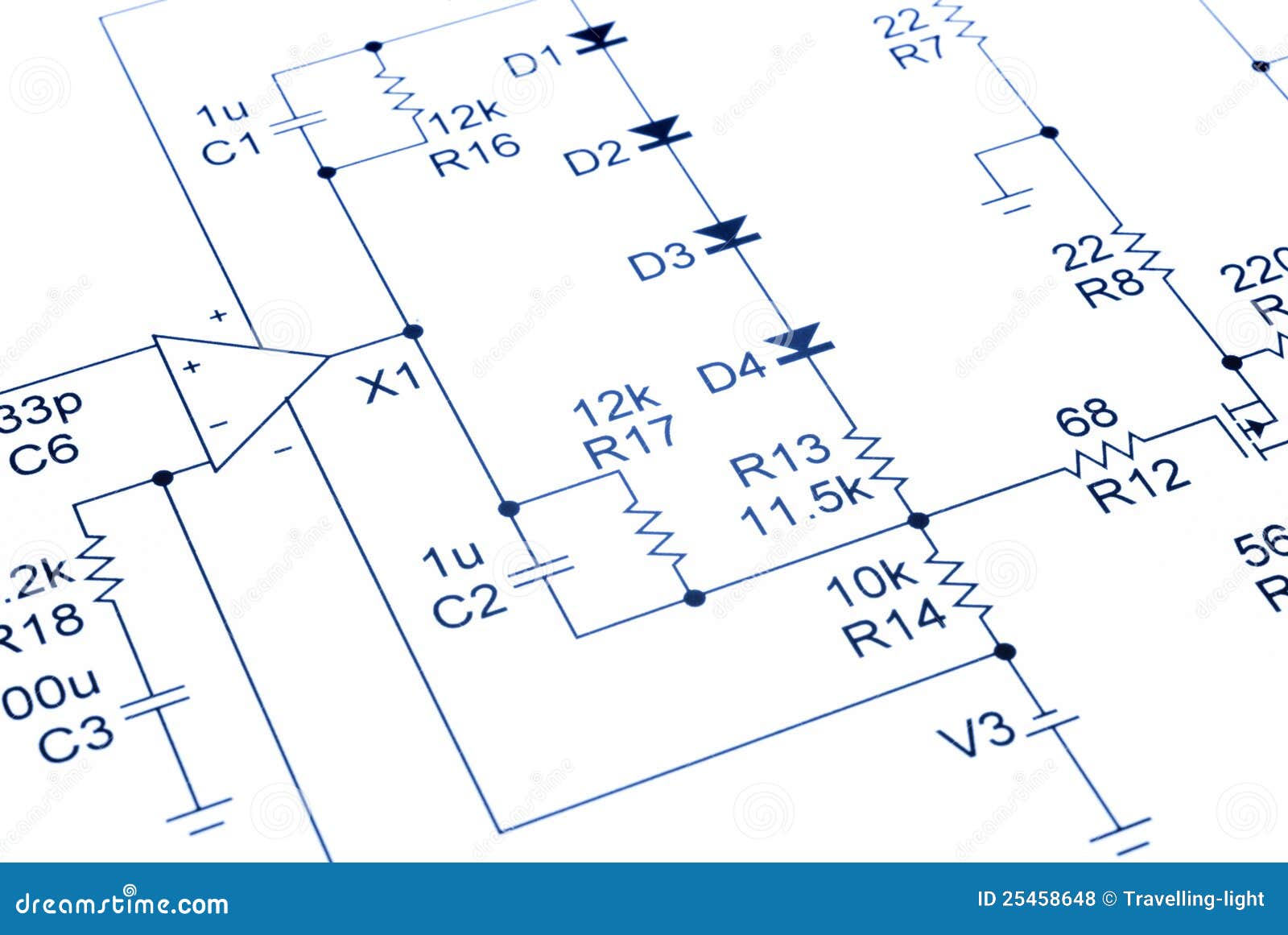 Electronic Circuit Diagram Audio Royalty Free Stock Photos - Image ...