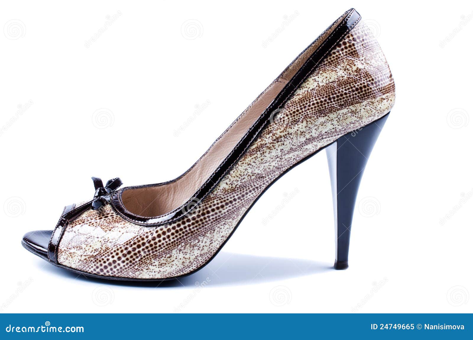 Royalty Free Stock Photo: Elegant brown women s shoes