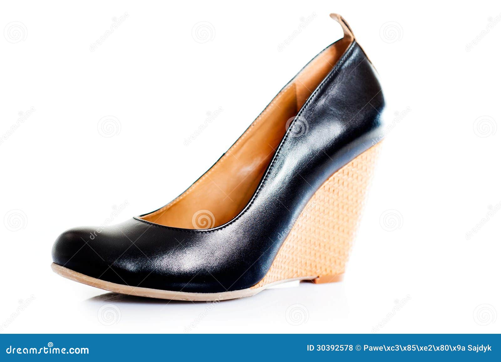 Royalty Free Stock Photos: Elegant woman shoes on white background